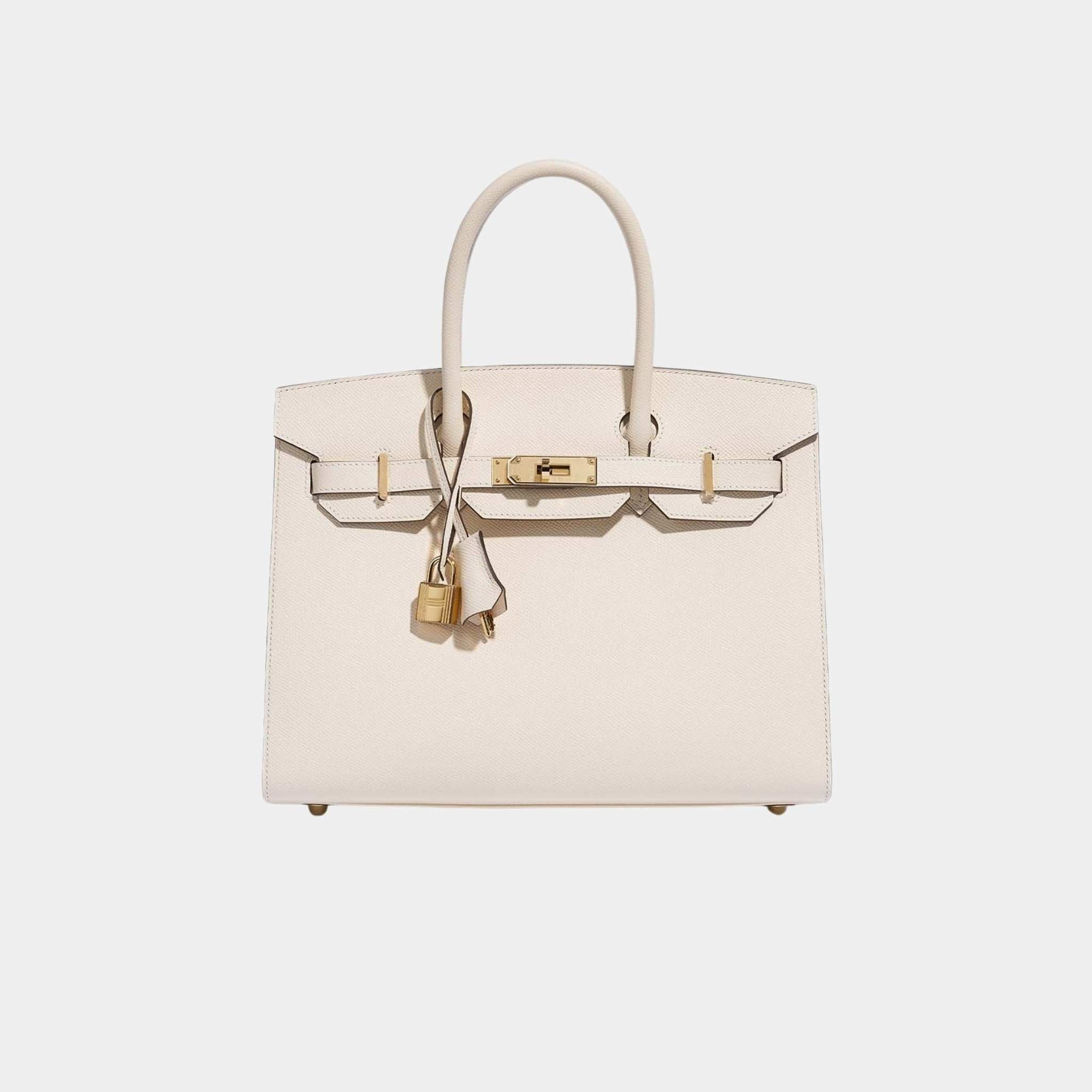 Birkin 30 Epsom Nata Ghw Hermes оригінал – Купити в Україні – боковий вид