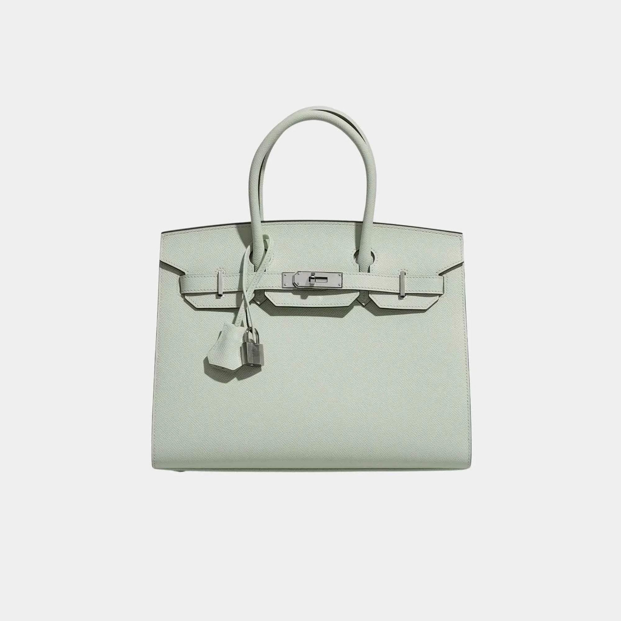 Оригінальна Birkin 30 Epsom Vert Fizz Phw Hermes – боковий вид