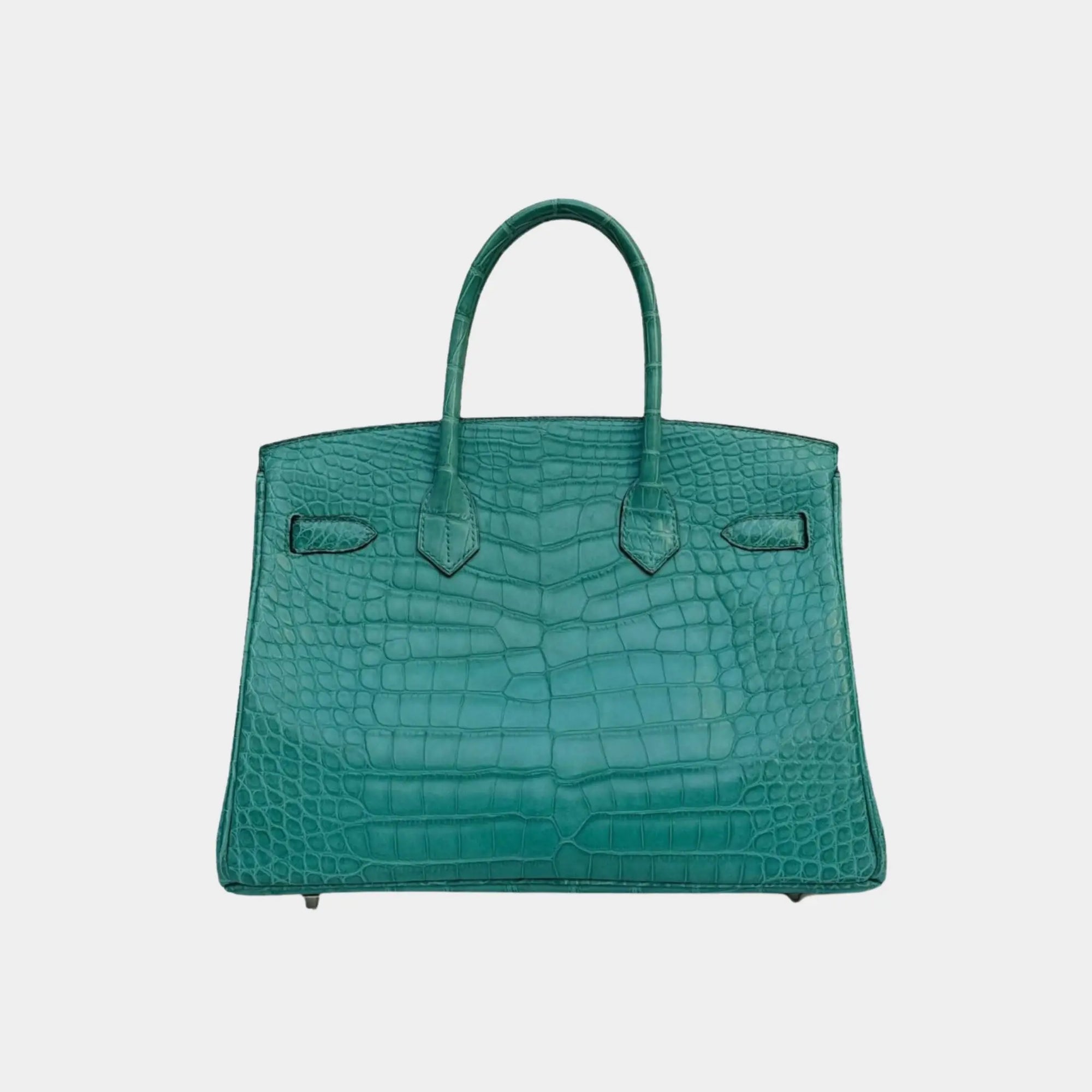 Оригінальна Birkin 30 Niloticus Crocodile Bleu Paon Phw Hermes – детальний вид