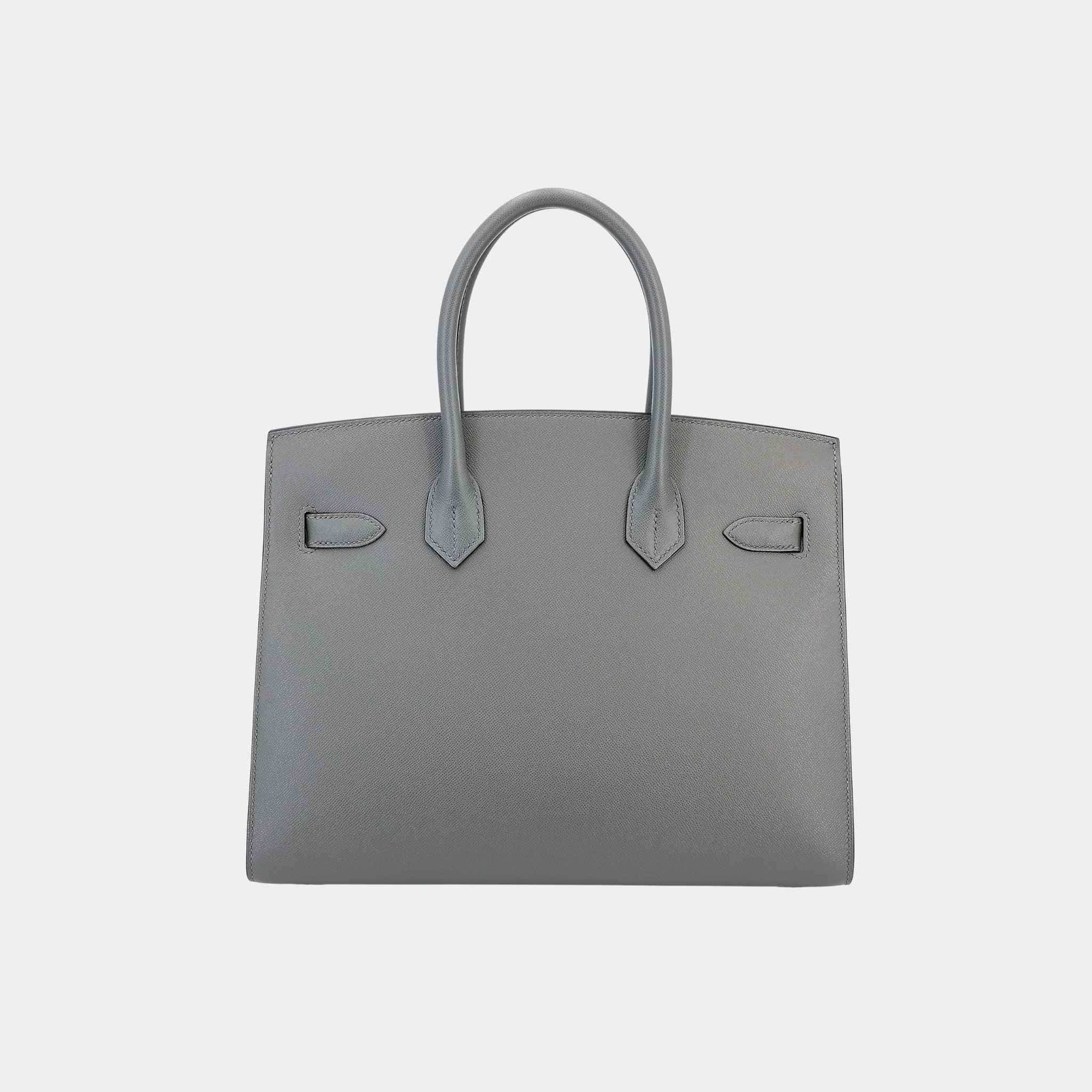 Birkin 30 Sellier Madame Gris Meyer Phw Hermes оригінал – Купити в Україні – вид ззаду
