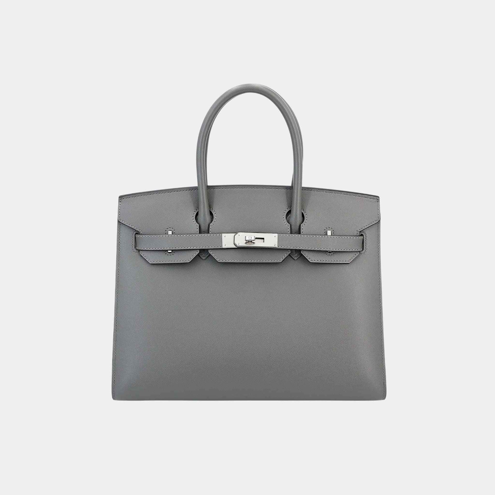 Birkin 30 Sellier Madame Gris Meyer Phw Hermes оригінал – Купити в Україні – боковий вид
