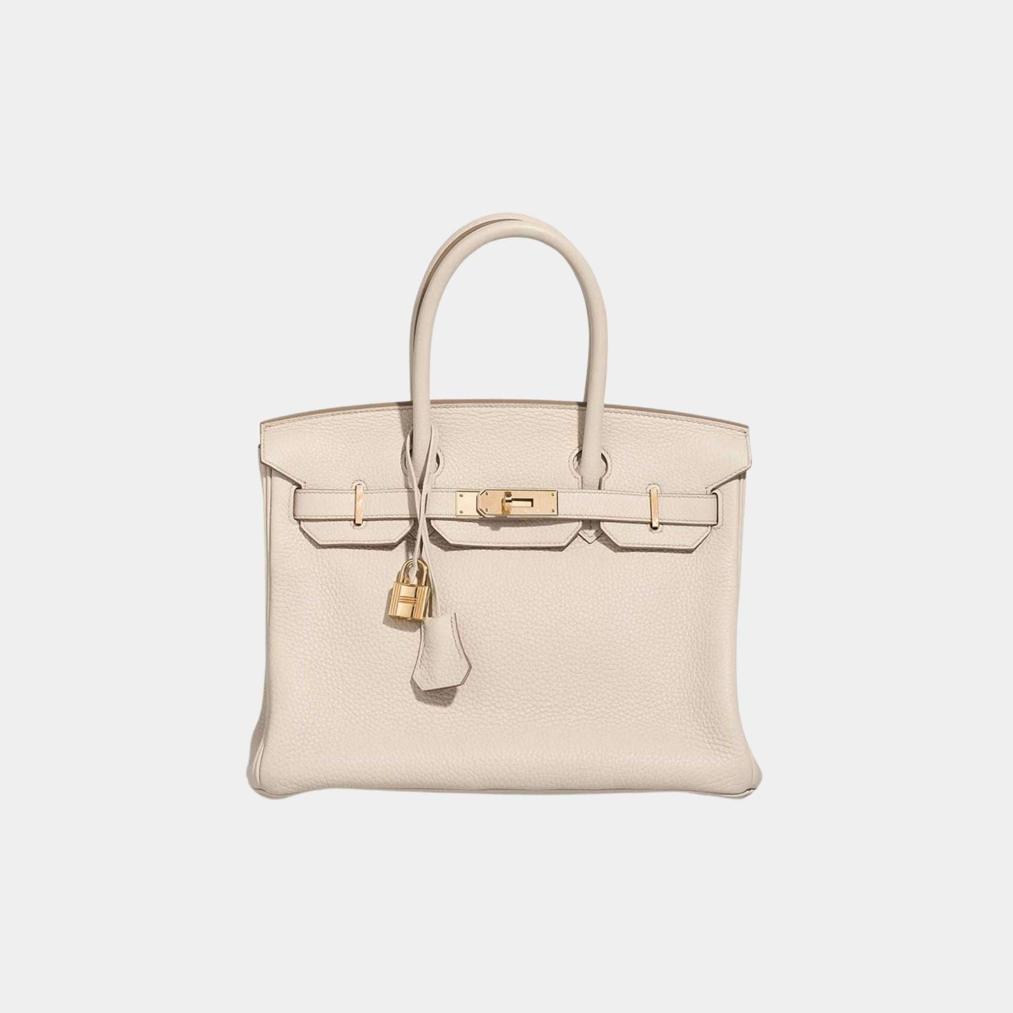 Оригінальна Birkin 30 Togo Beton Ghw Hermes – боковий вид