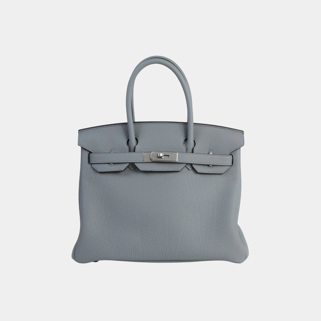 Birkin 30 Togo Gris Mouette Phw Hermes – Гарантія оригінальності – боковий вид