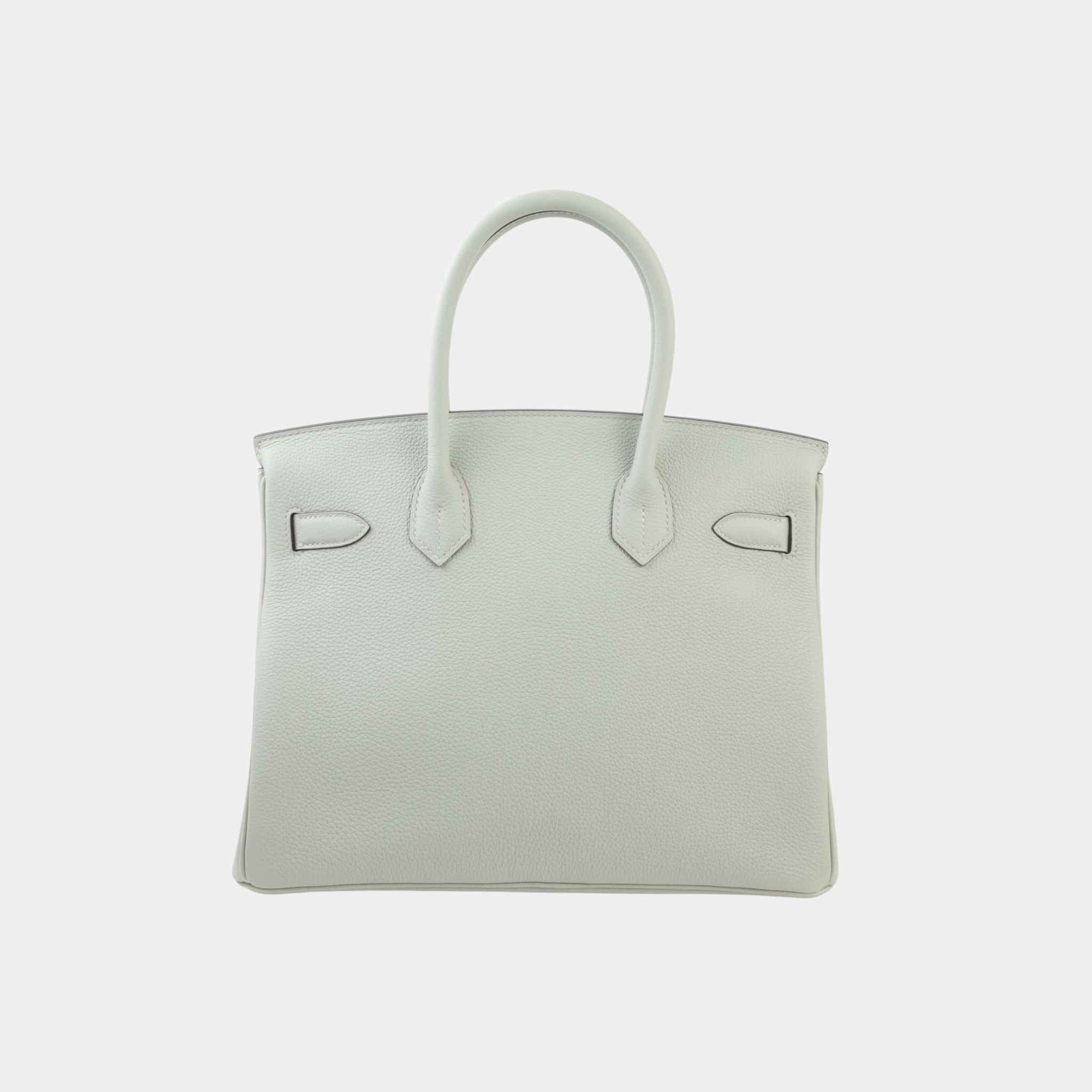 Birkin 30 Togo Gris Neve Ghw Hermes оригінал – Купити в Україні – вид ззаду