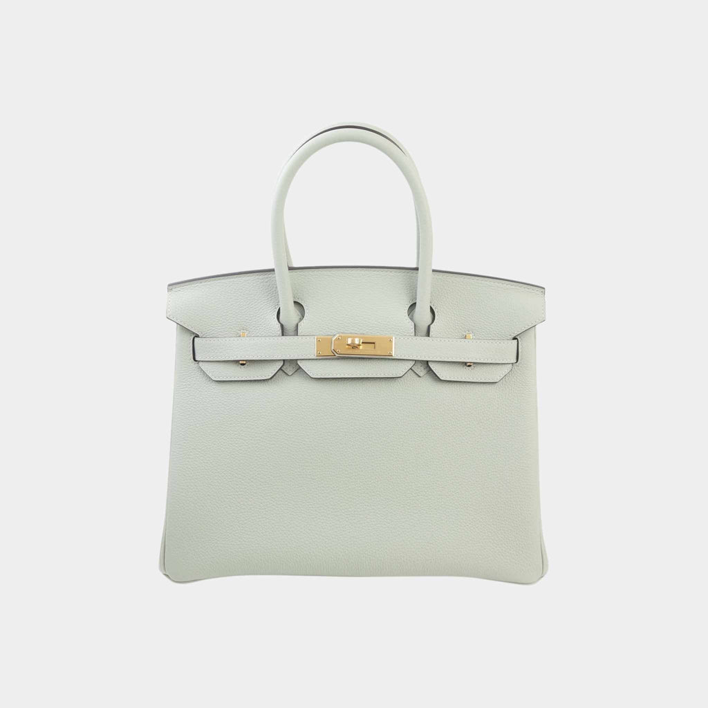 Birkin 30 Togo Gris Neve Ghw Hermes оригінал – Купити в Україні – боковий вид