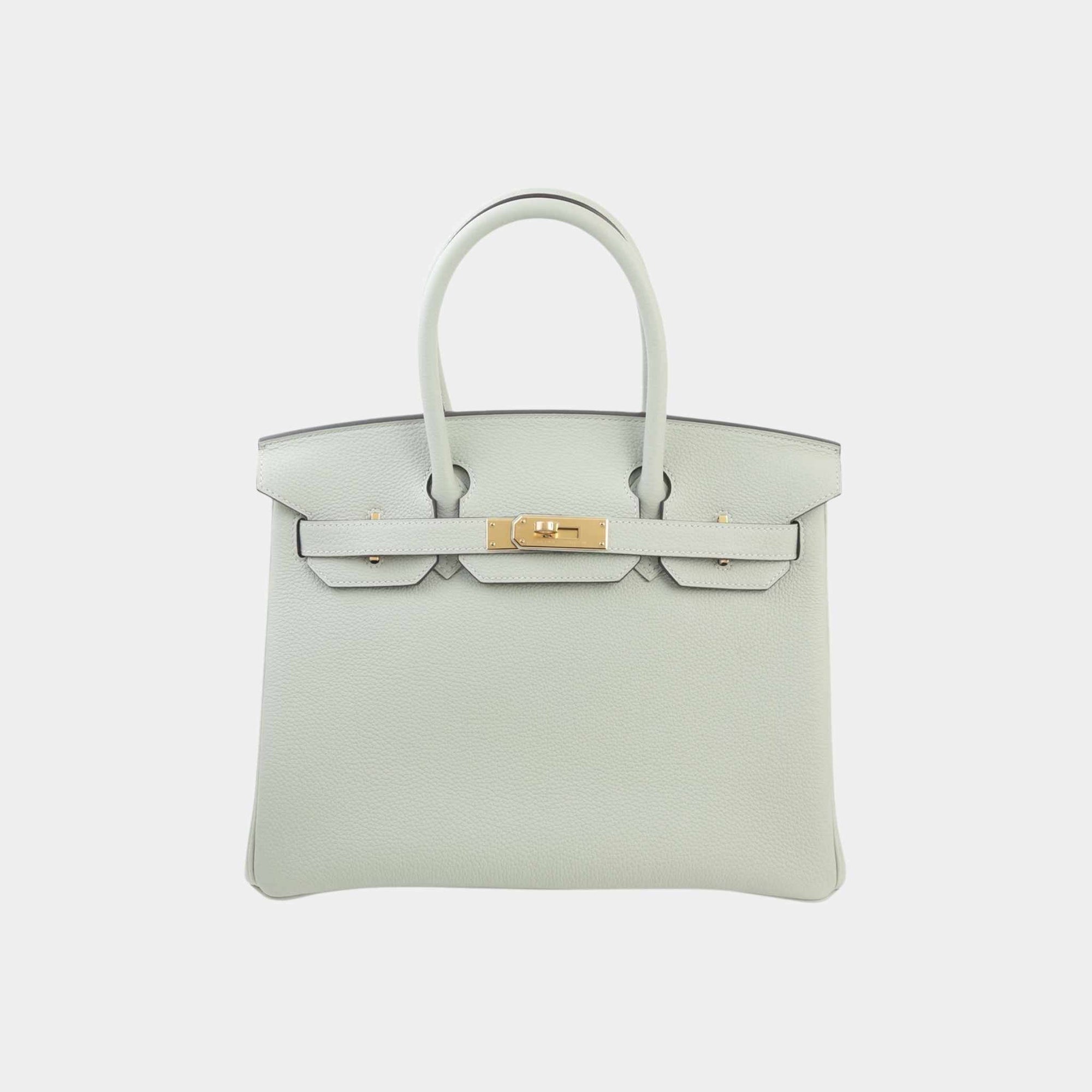 Birkin 30 Togo Gris Neve Ghw Hermes оригінал – Купити в Україні – боковий вид