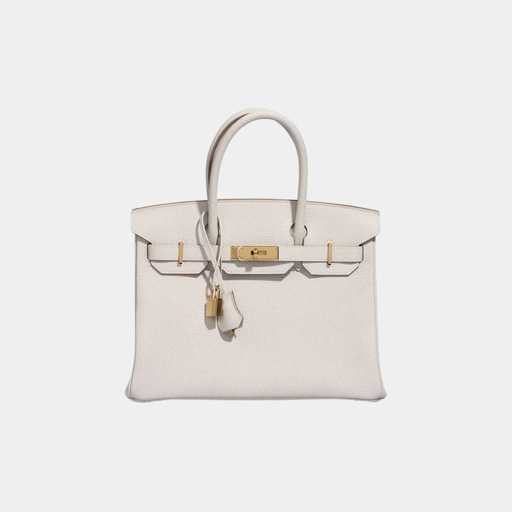 Birkin 30 Togo Gris Pale Ghw Hermes оригінал – Купити в Україні – боковий вид