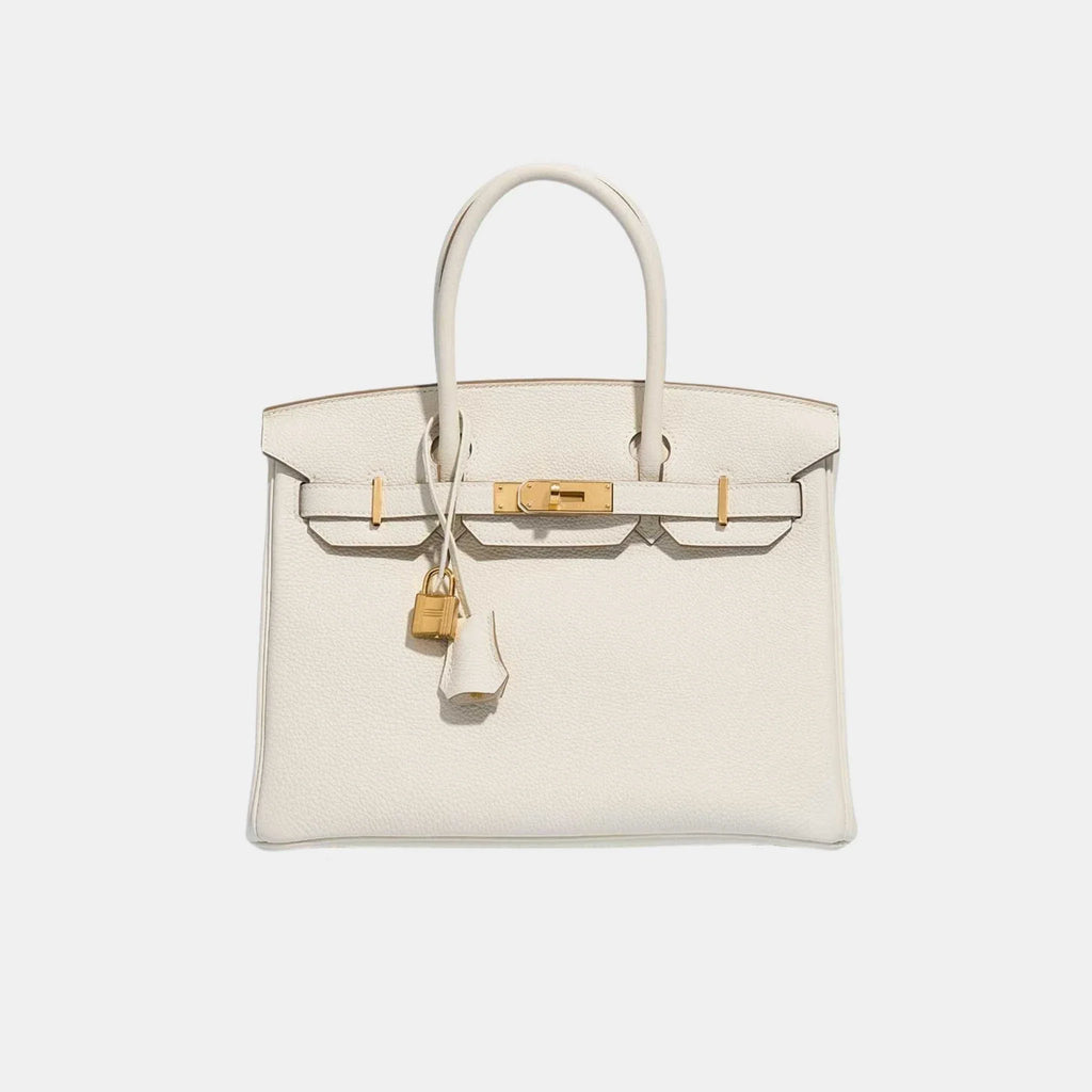 Birkin 30 Togo Mushroom Ghw Hermes – Гарантія оригінальності – боковий вид