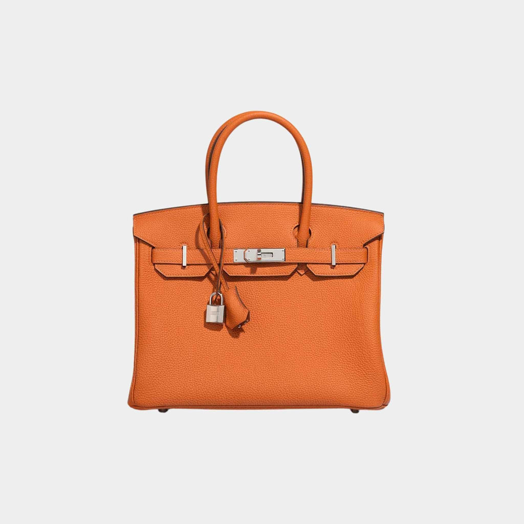 Birkin 30 Togo Orange H Phw Hermes – Гарантія оригінальності – боковий вид