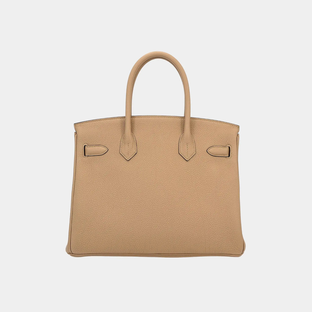 Оригінальна Birkin 30 Togo Poussiere Phw Hermes – вид ззаду