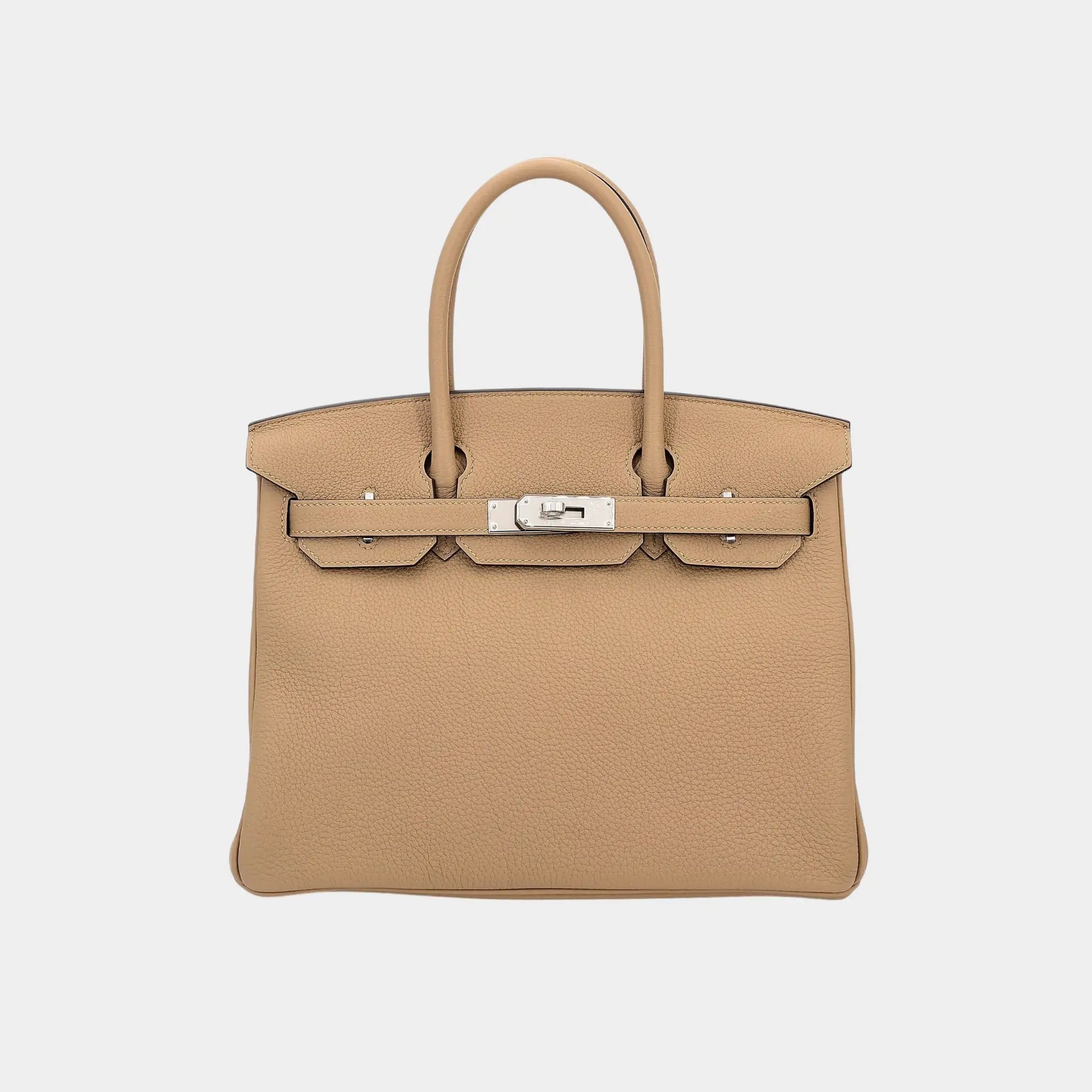 Оригінальна Birkin 30 Togo Poussiere Phw Hermes – боковий вид