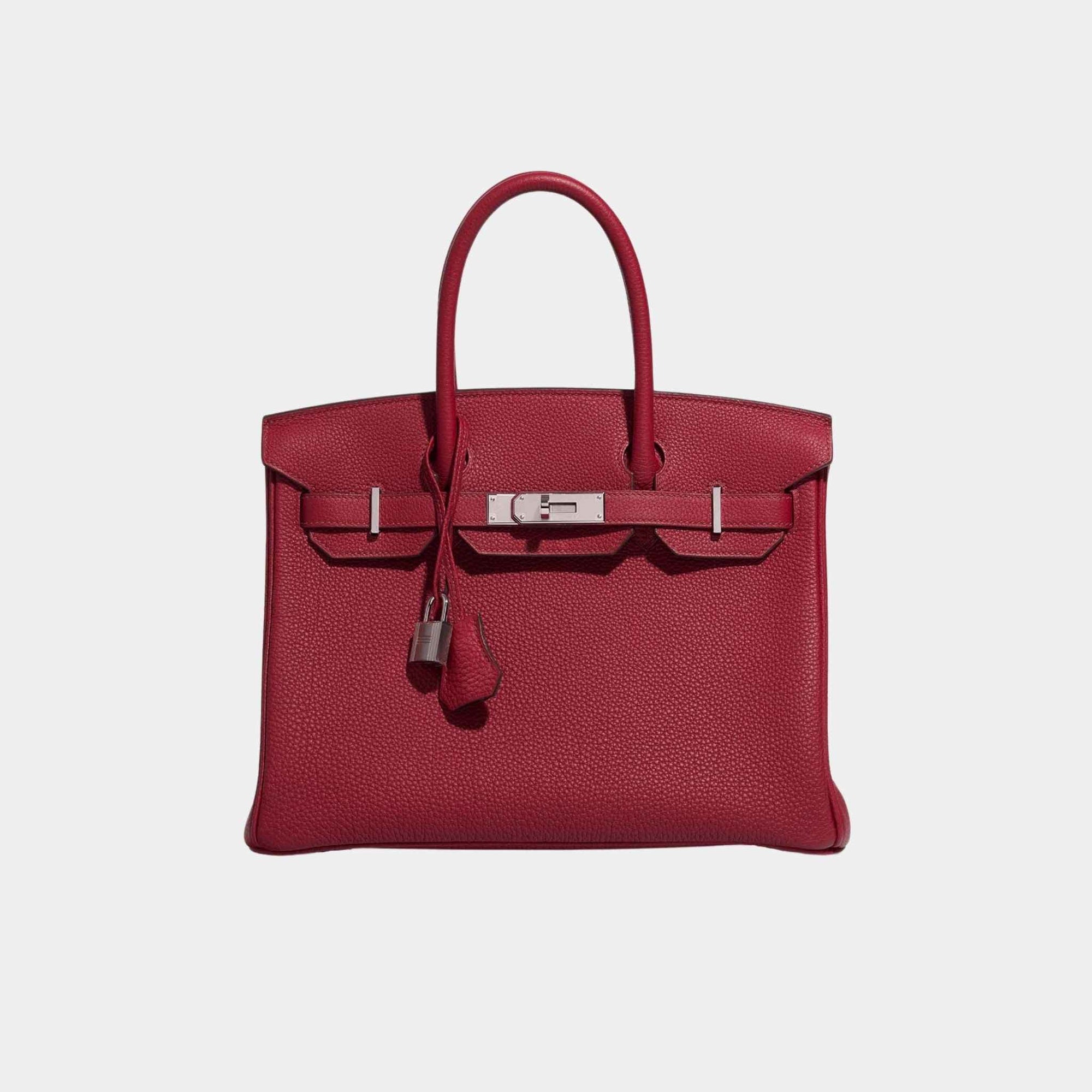 Birkin 30 Togo Rubis Phw Hermes – Гарантія оригінальності – боковий вид