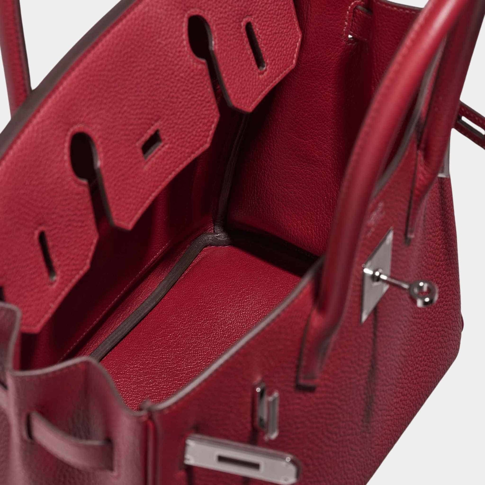 Birkin 30 Togo Rubis Phw Hermes – Гарантія оригінальності – вид ззаду