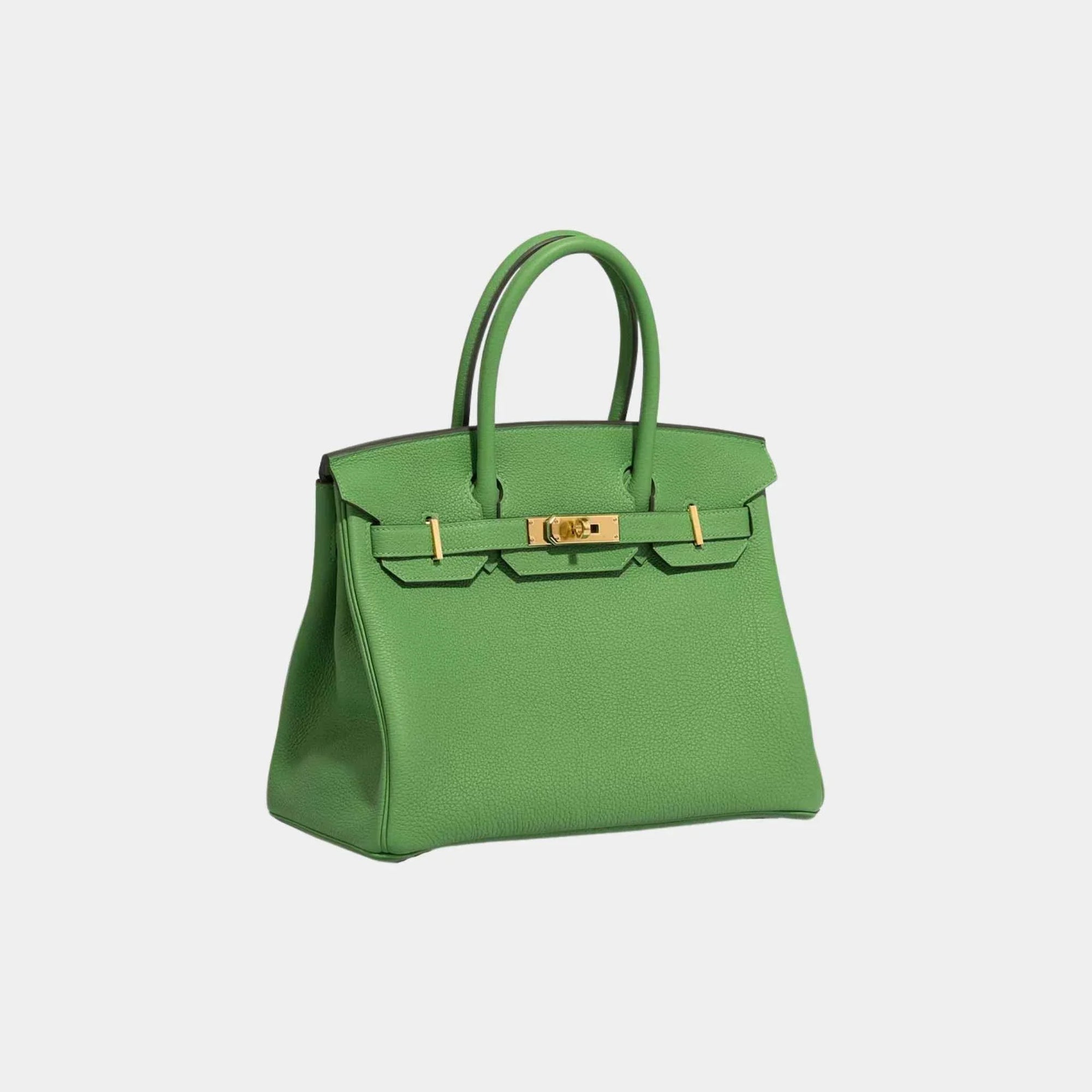 Birkin 30 Togo Vert Yucca Ghw Hermes оригінал – Купити в Україні – вид ззаду