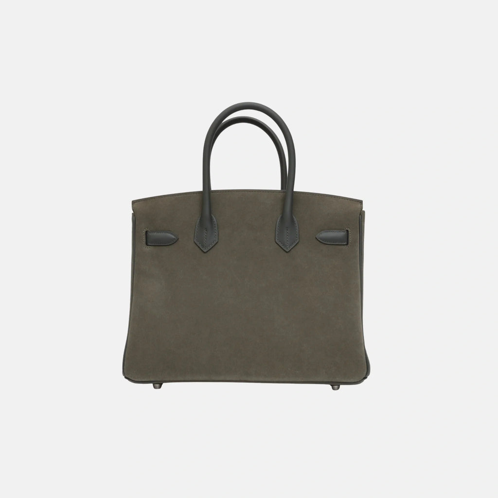 Birkin 30 Vert Mangrove Swift Hermes оригінал – Купити в Україні – вид ззаду
