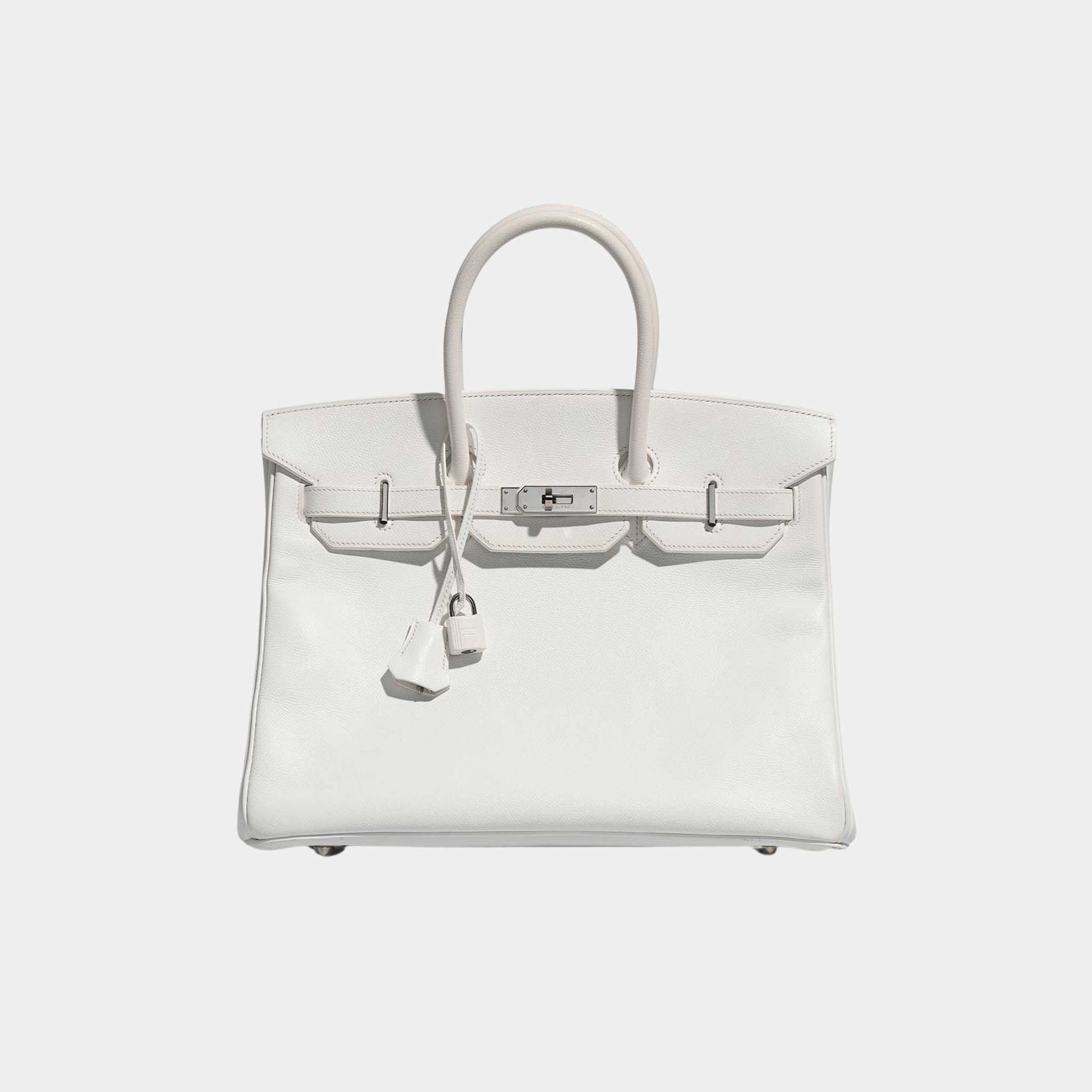 Birkin 35 Epsom White Phw Hermes – Гарантія оригінальності – боковий вид