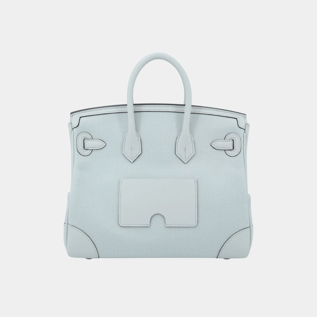 Birkin Cargo 25 Canvas-Swift Gris Platine Phw Hermes оригінал – Купити в Україні – вид ззаду