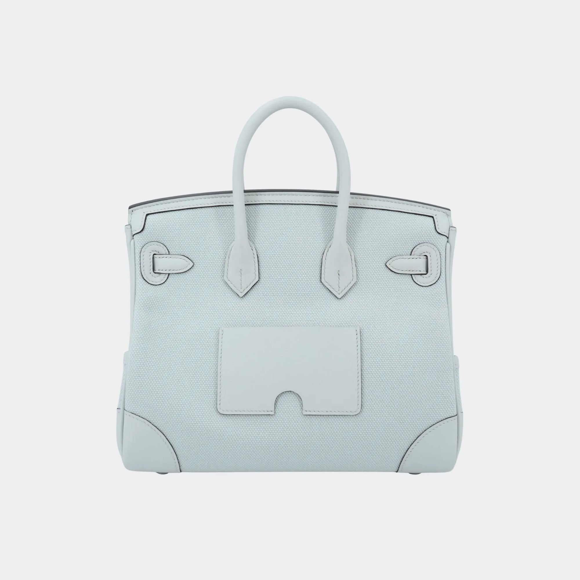 Birkin Cargo 25 Canvas-Swift Gris Platine Phw Hermes оригінал – Купити в Україні – вид ззаду