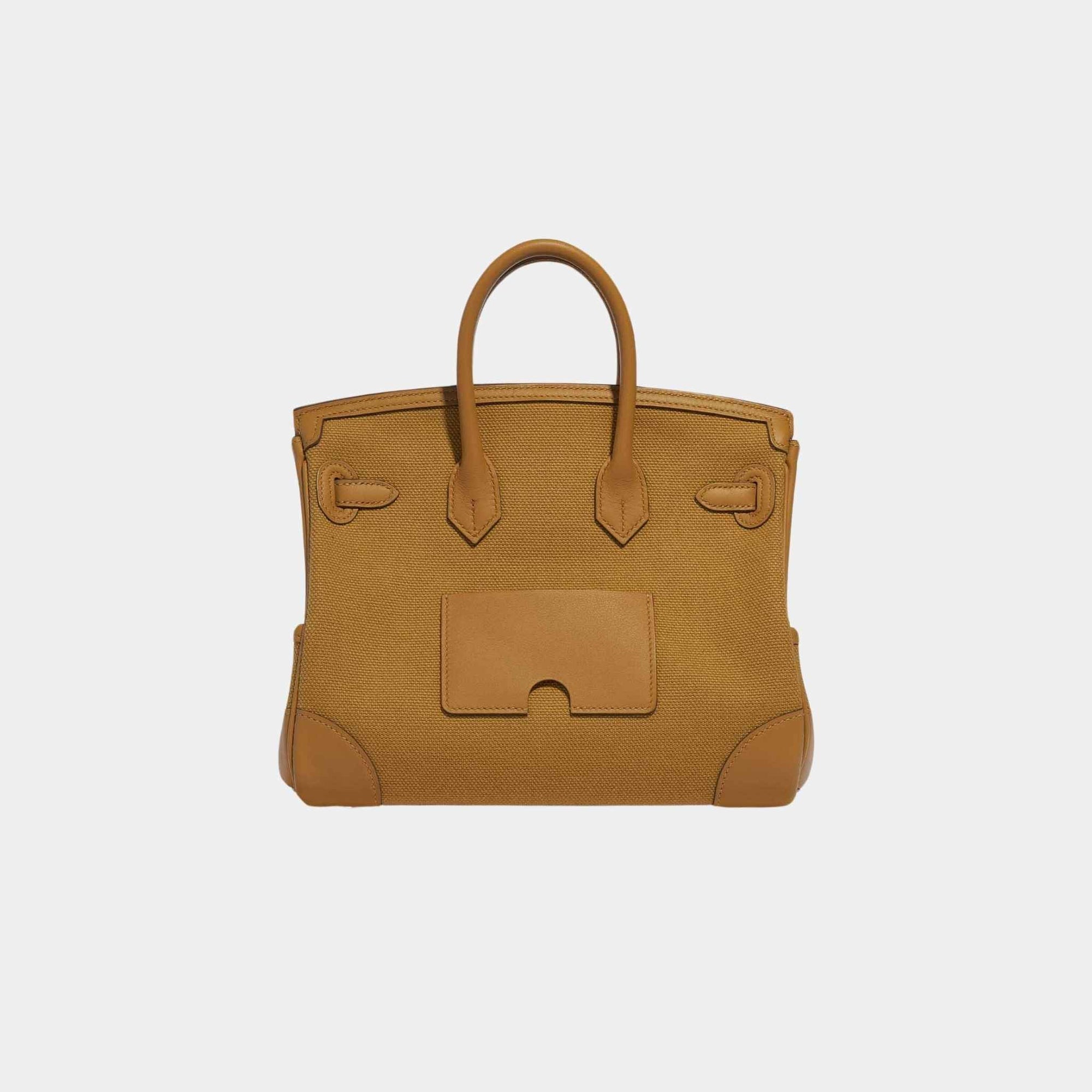 Оригінальна Birkin Cargo 25 Toile Goeland Veau Swift Desert Sesame Hermes – детальний вид