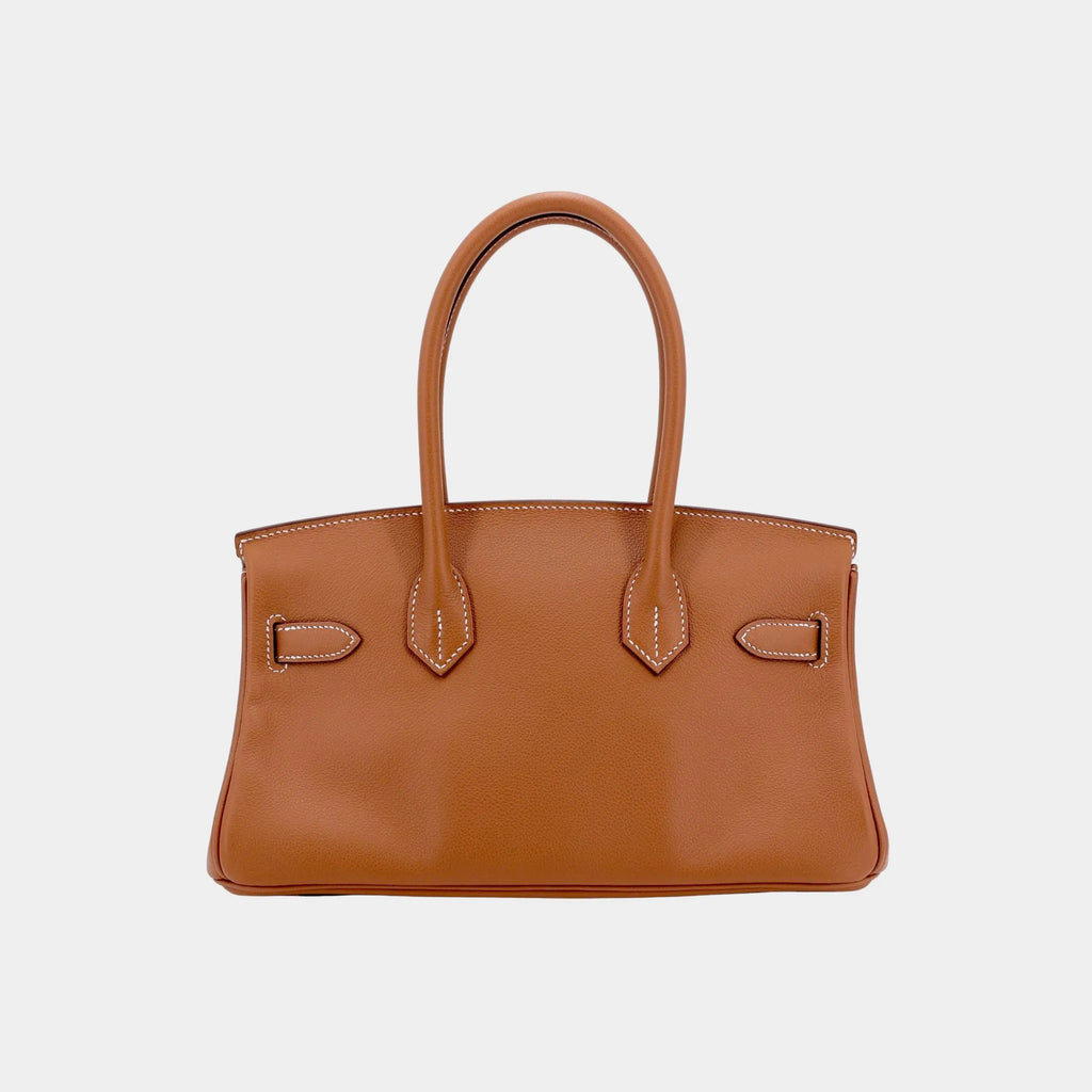 Birkin Shoulder Light 29 Evercolor Gold Phw Hermes – Гарантія оригінальності – вид ззаду