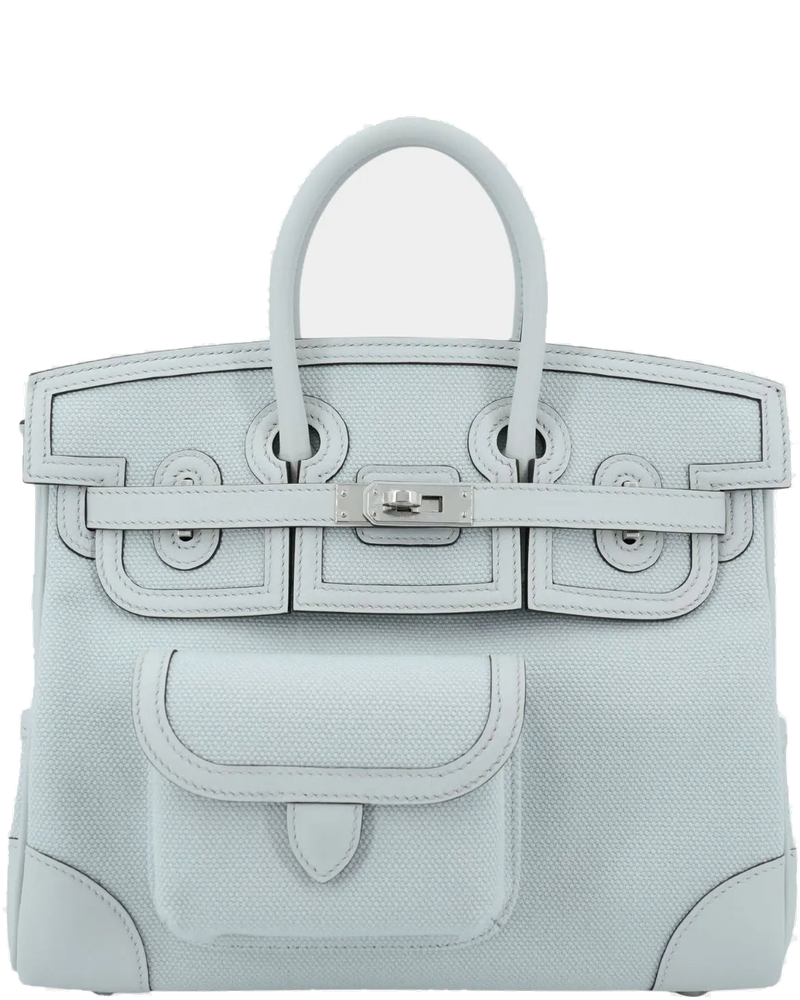 Birkin Cargo 25 Canvas-Swift Gris Platine Phw Hermes оригінал – Купити в Україні