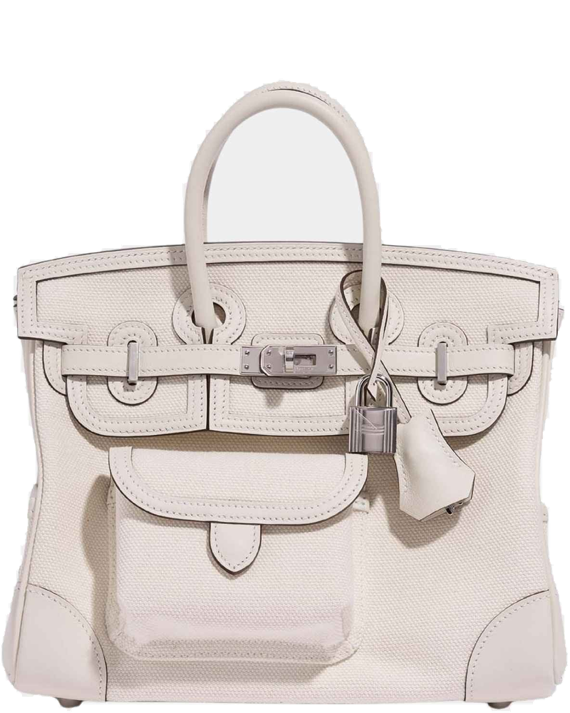 Birkin Cargo 25 Toile Swift Nata Hermes оригінал – Купити в Україні