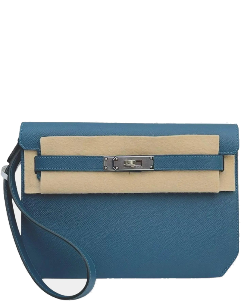 Kelly Depeche 25 Epsom Bleu Jeans Hermes оригінал – Купити в Україні