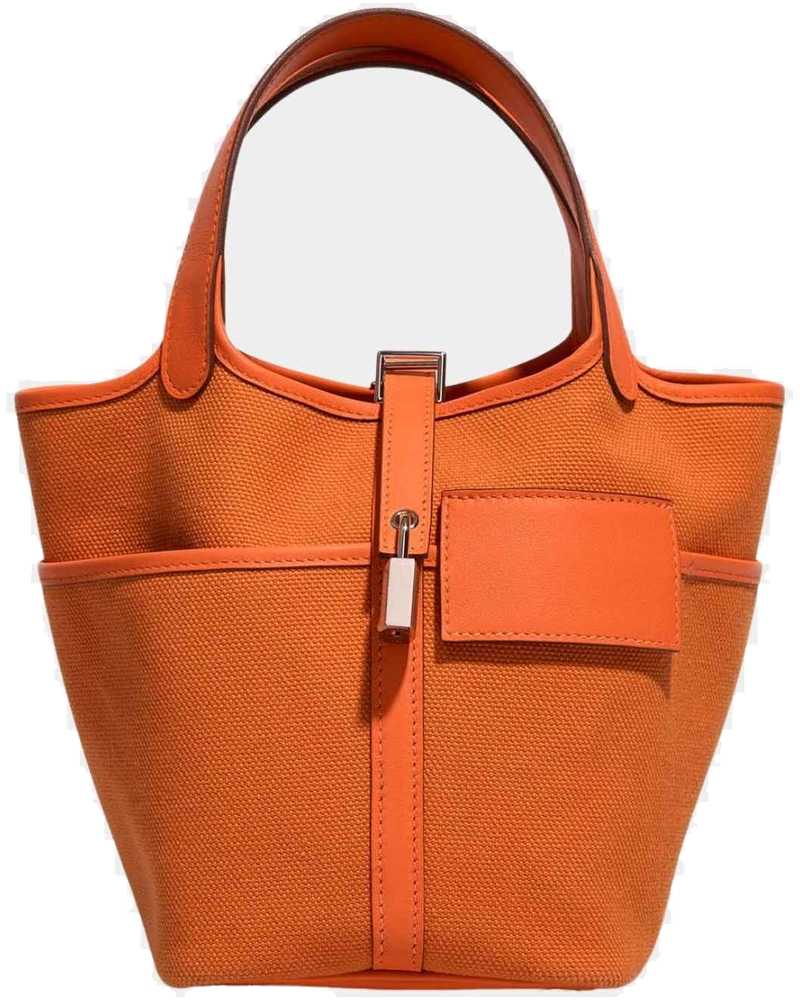 Picotin Cargo 18 Toile Goeland Swift Orange Minium Ghw Hermes оригінал – Купити в Україні