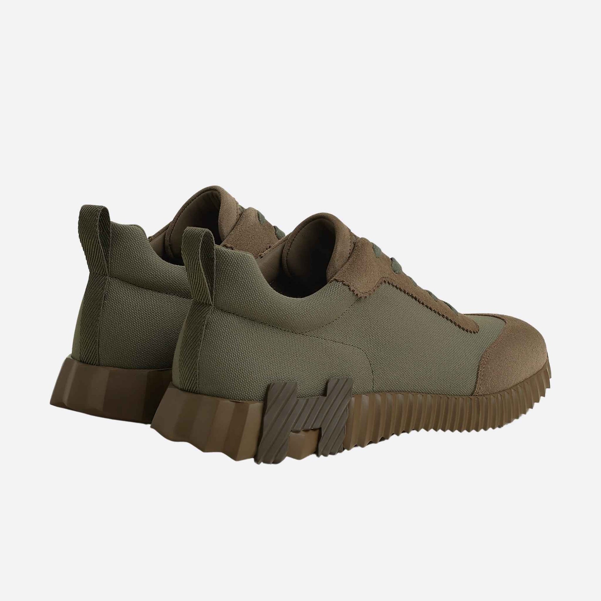 Bouncing Sneaker Cotton Canvas Suede Men Hermes – Гарантія оригінальності – детальний вид