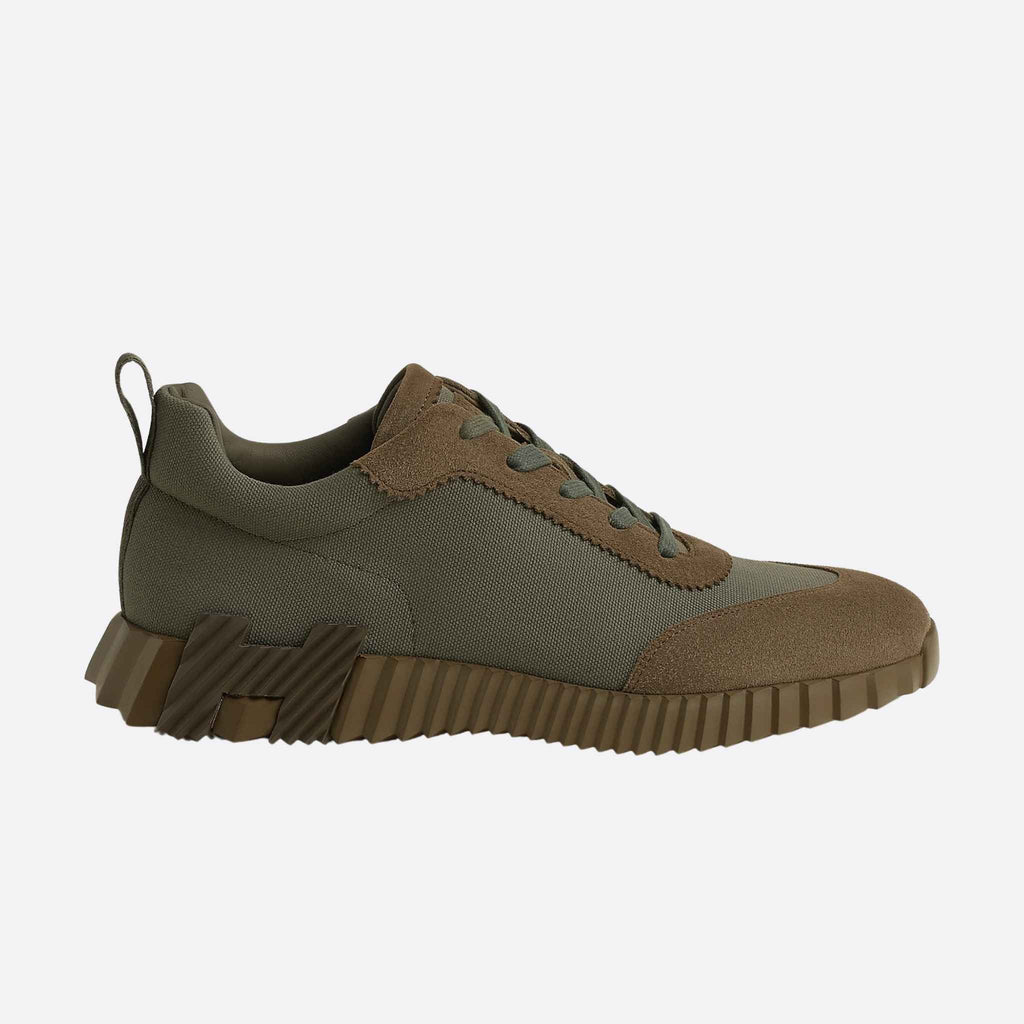 Bouncing Sneaker Cotton Canvas Suede Men Hermes – Гарантія оригінальності – вид ззаду