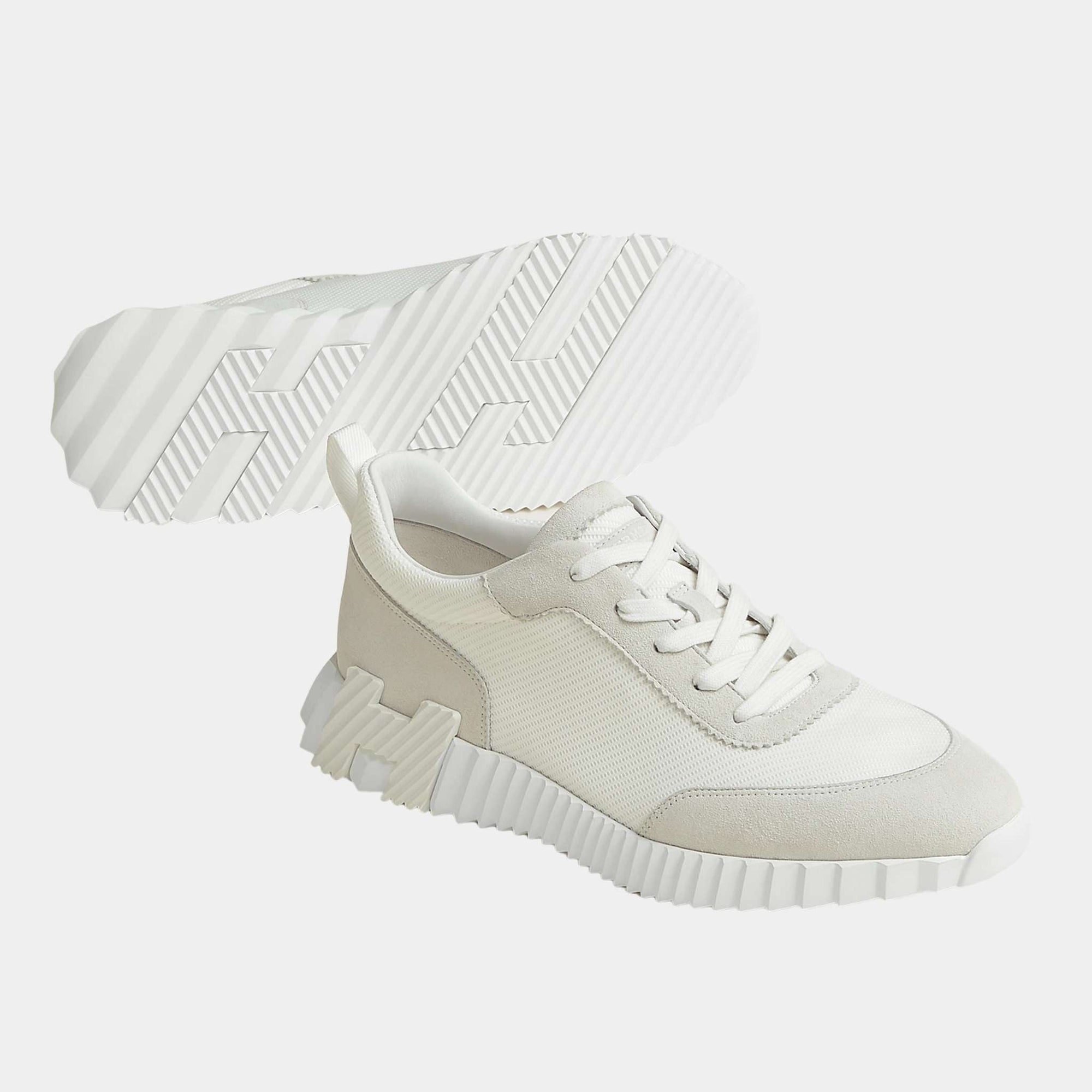 Оригінальна Bouncing Sneaker In Technical Mesh And Suede Men Hermes – збільшений вид