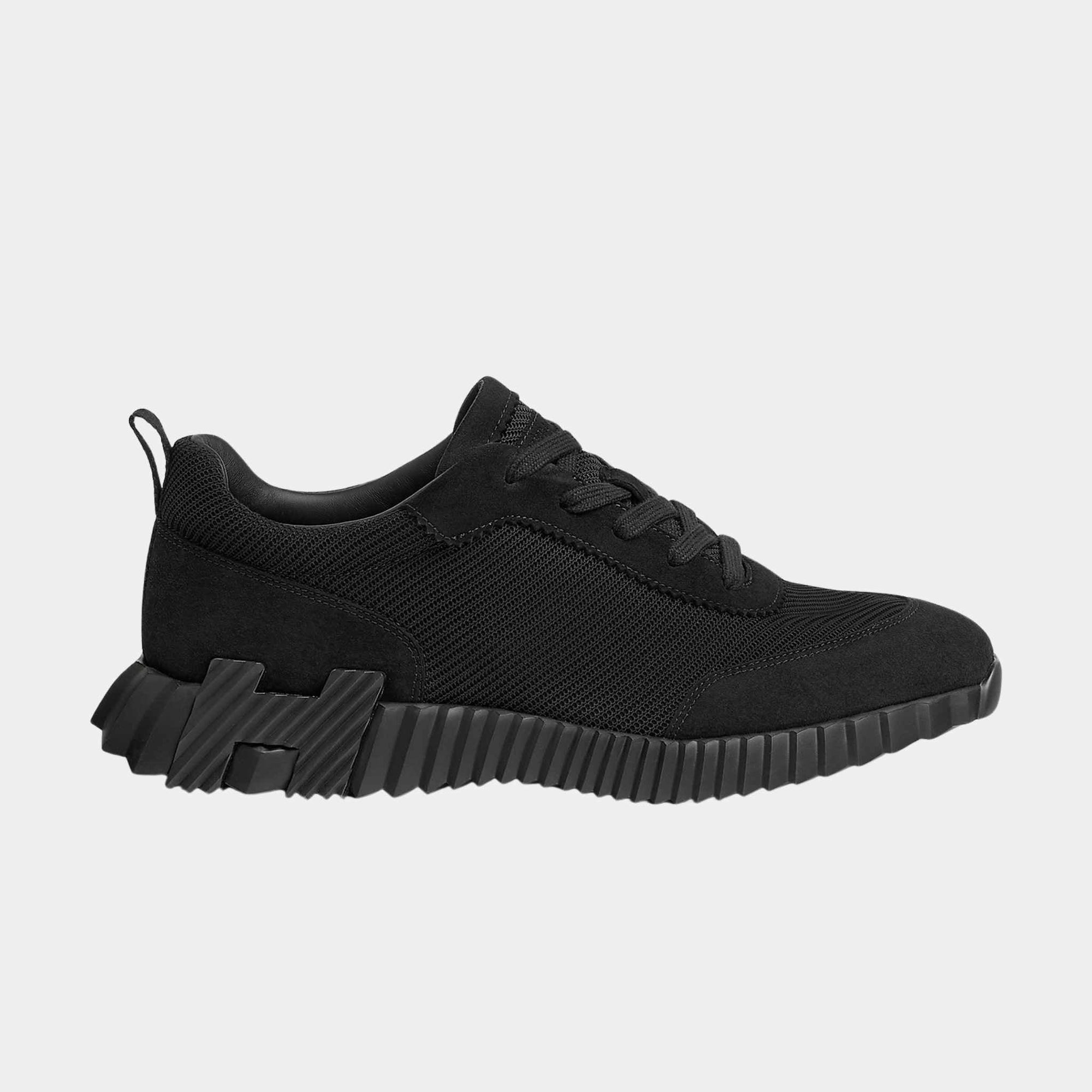 Оригінальна Bouncing Sneaker In Technical Mesh And Suede Men Hermes – вид ззаду
