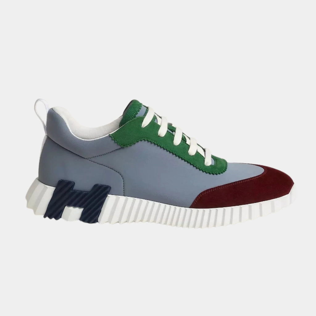 Bouncing Sneaker In Technical Jersey And Suede Men Hermes – Гарантія оригінальності – вид ззаду
