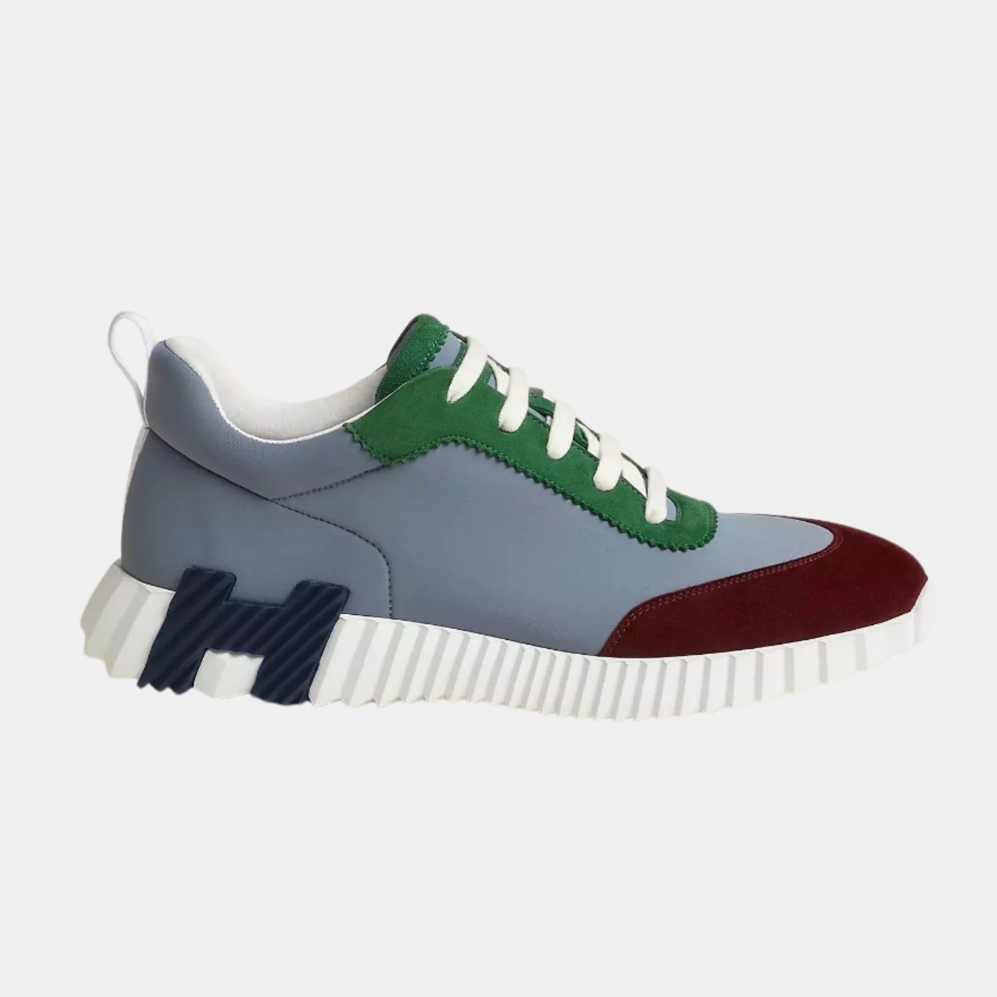 Bouncing Sneaker In Technical Jersey And Suede Men Hermes – Гарантія оригінальності – вид ззаду
