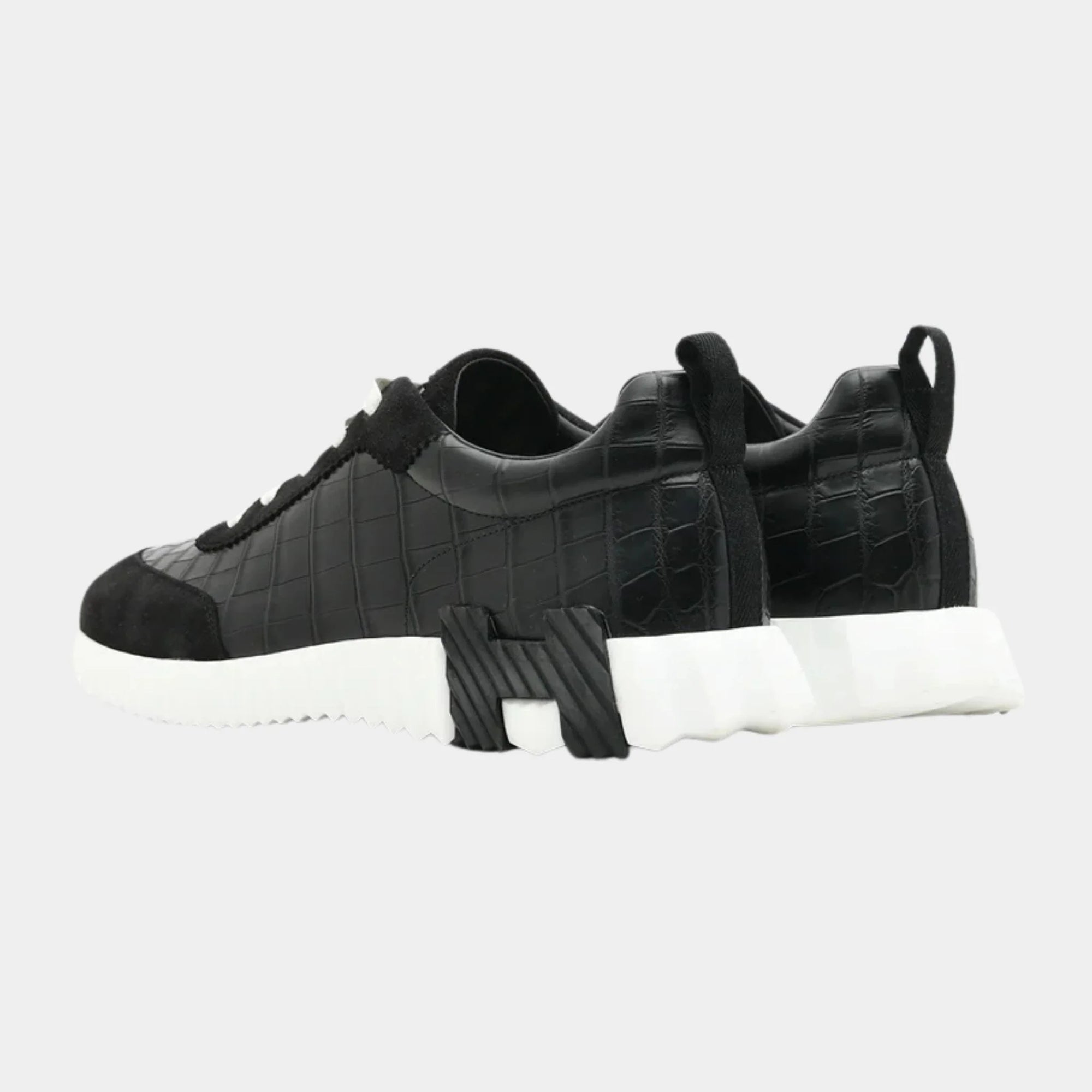 Bouncing Sneaker Suede Matte Niloticus Crocodile Hermes – Гарантія оригінальності – детальний вид