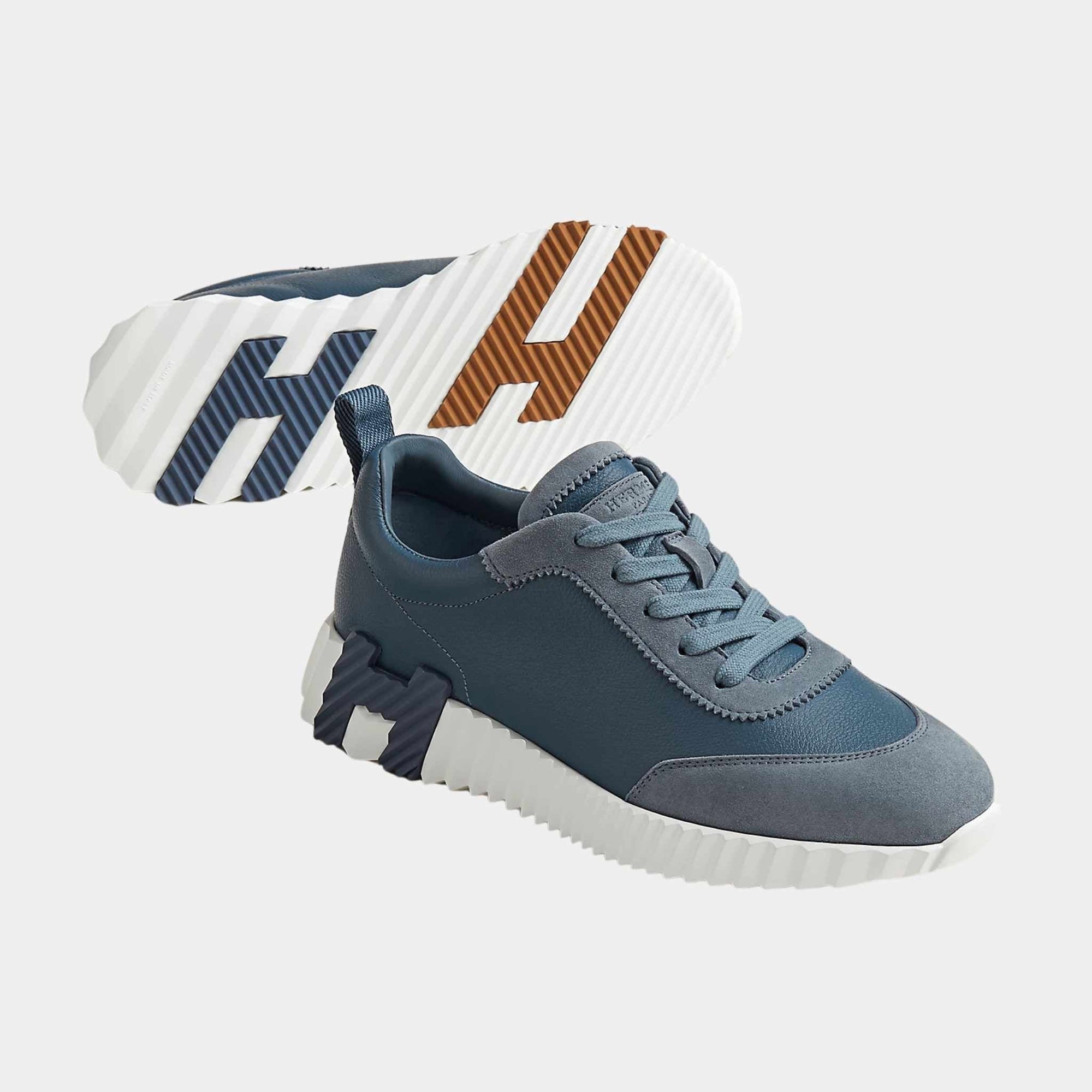Оригінальна Bouncing Sneaker Suede Sport Goatskin Women Hermes – боковий вид