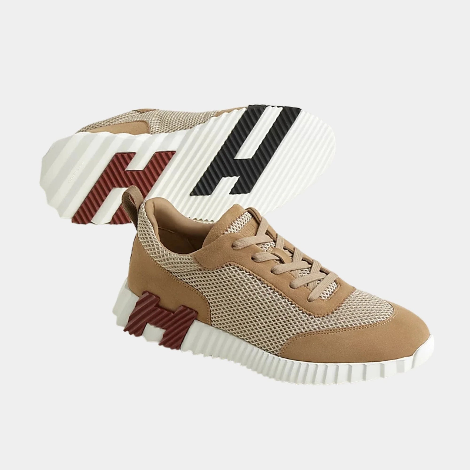 Bouncing Sneakers Graphic Mesh Suede Hermes оригінал – Купити в Україні – вид ззаду