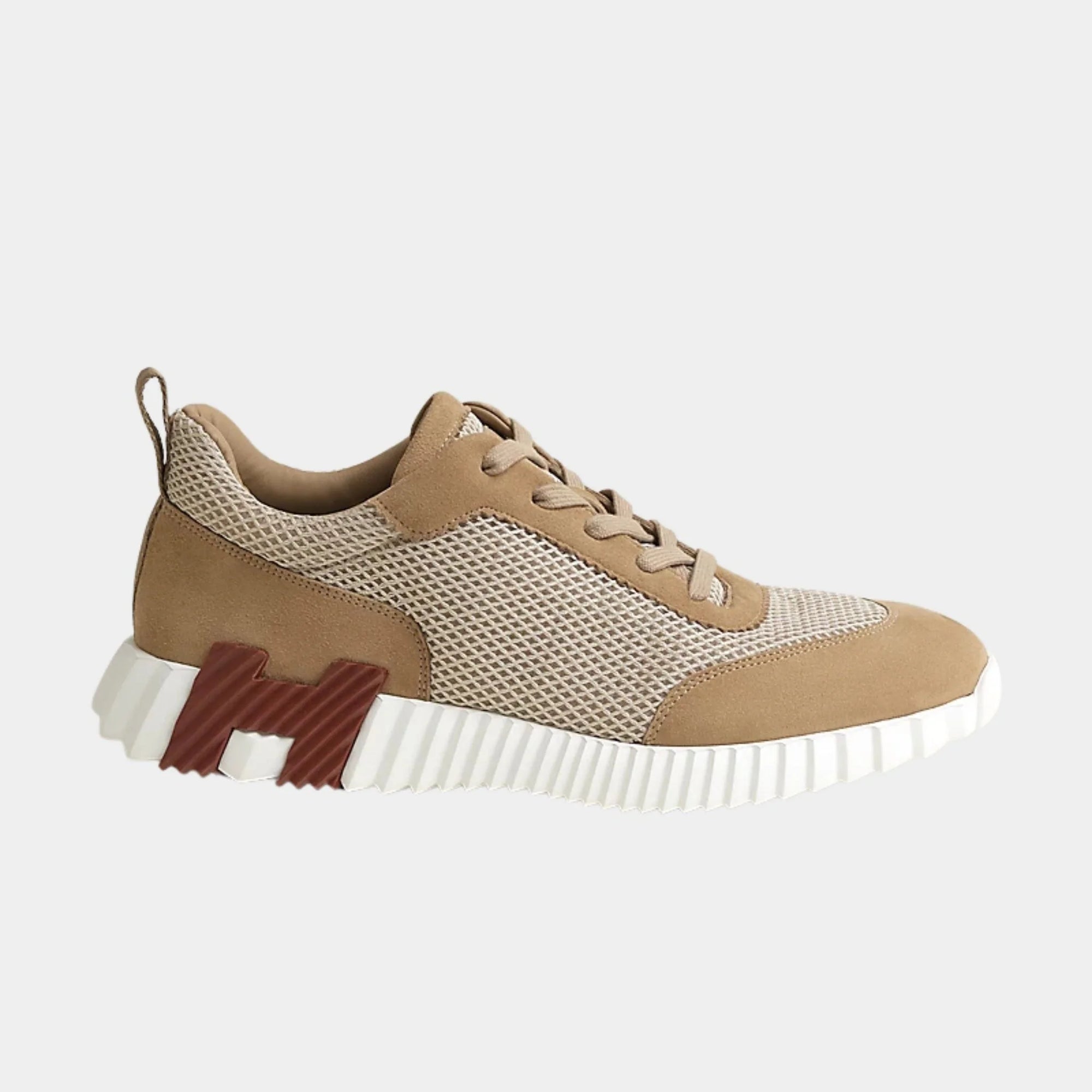 Bouncing Sneakers Graphic Mesh Suede Hermes оригінал – Купити в Україні – боковий вид