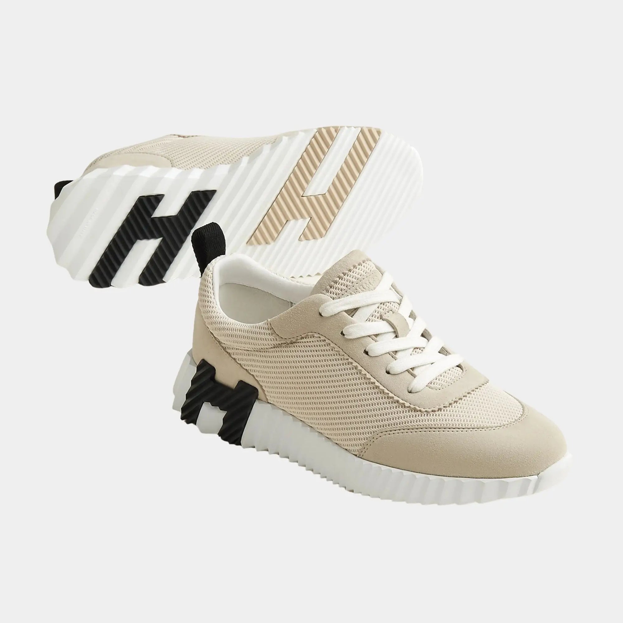 Оригінальна Bouncing Sneaker Textured Mesh Suede Women Hermes – збільшений вид