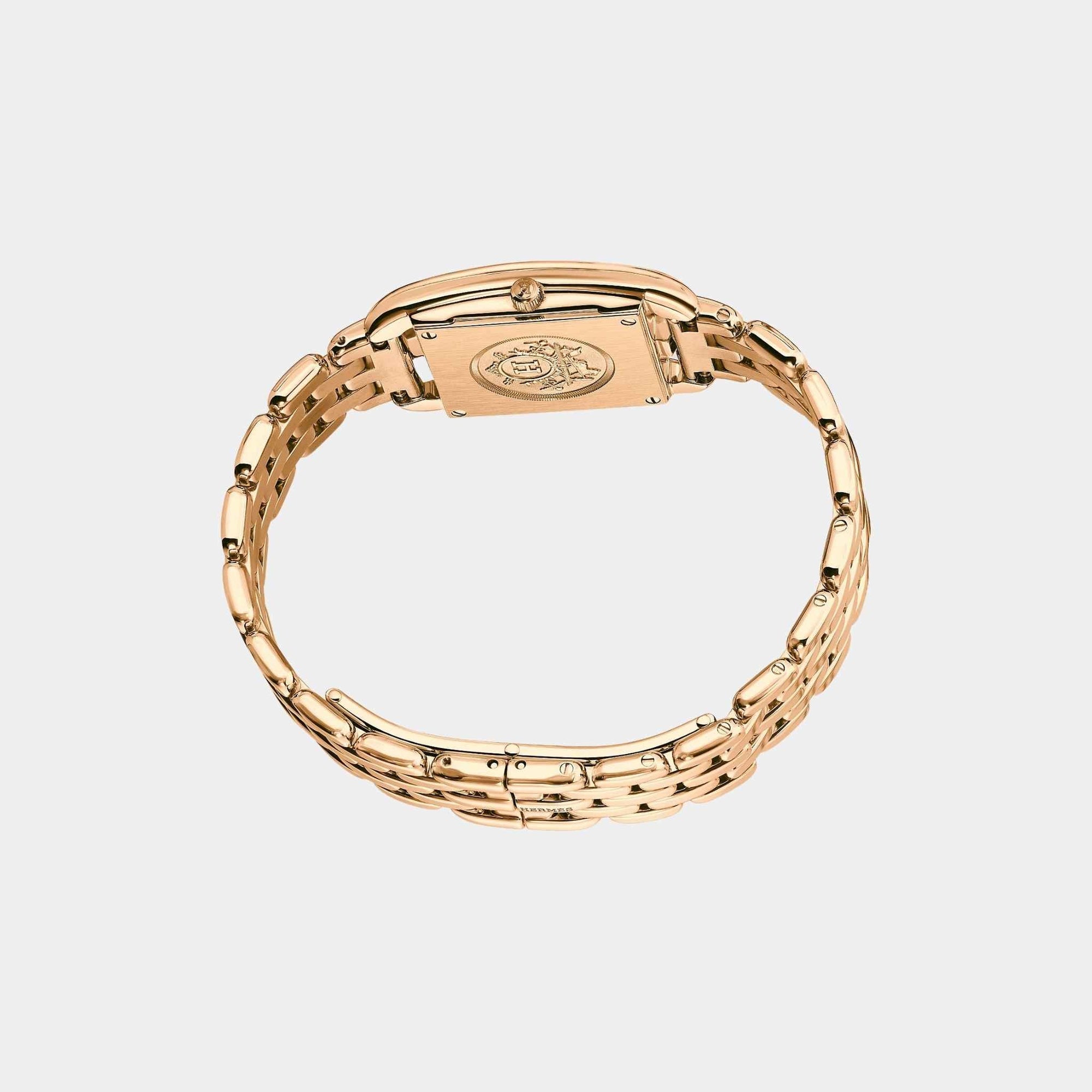 Cape Cod 31 MM Set-In Rose Gold With Rose Gold Bracelet Hermes оригінал – Купити в Україні – вид ззаду