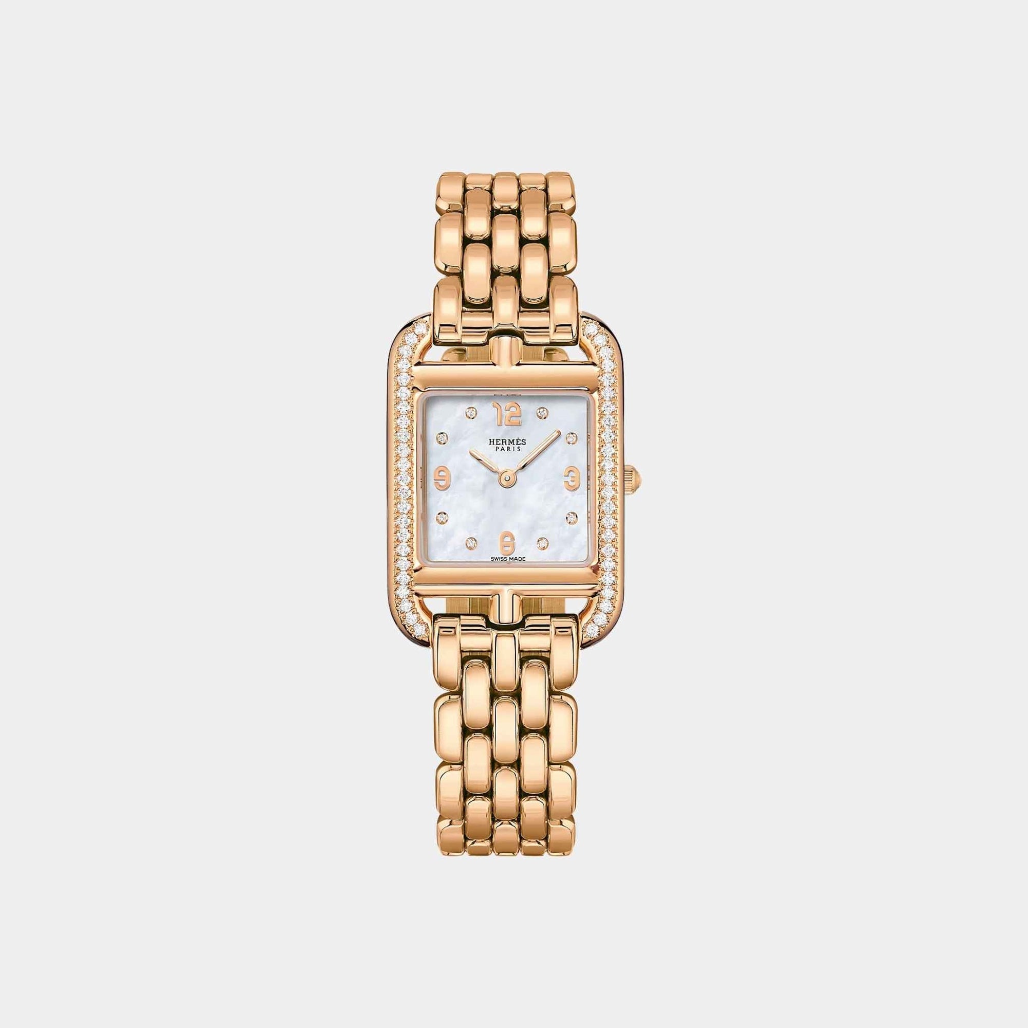 Cape Cod 31 MM Set-In Rose Gold With Rose Gold Bracelet Hermes оригінал – Купити в Україні – боковий вид