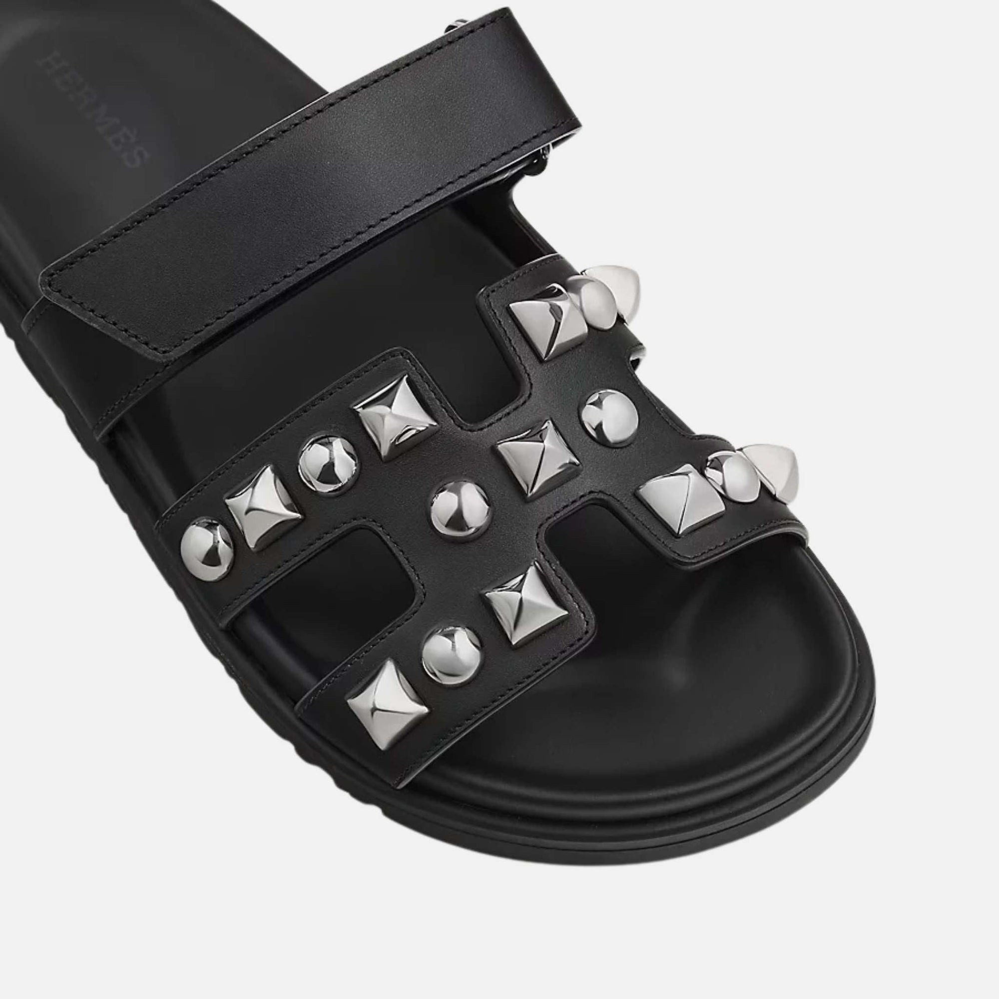 Оригінальна Chypre Sandal Calfskin With Medor Studs Women Hermes – детальний вид