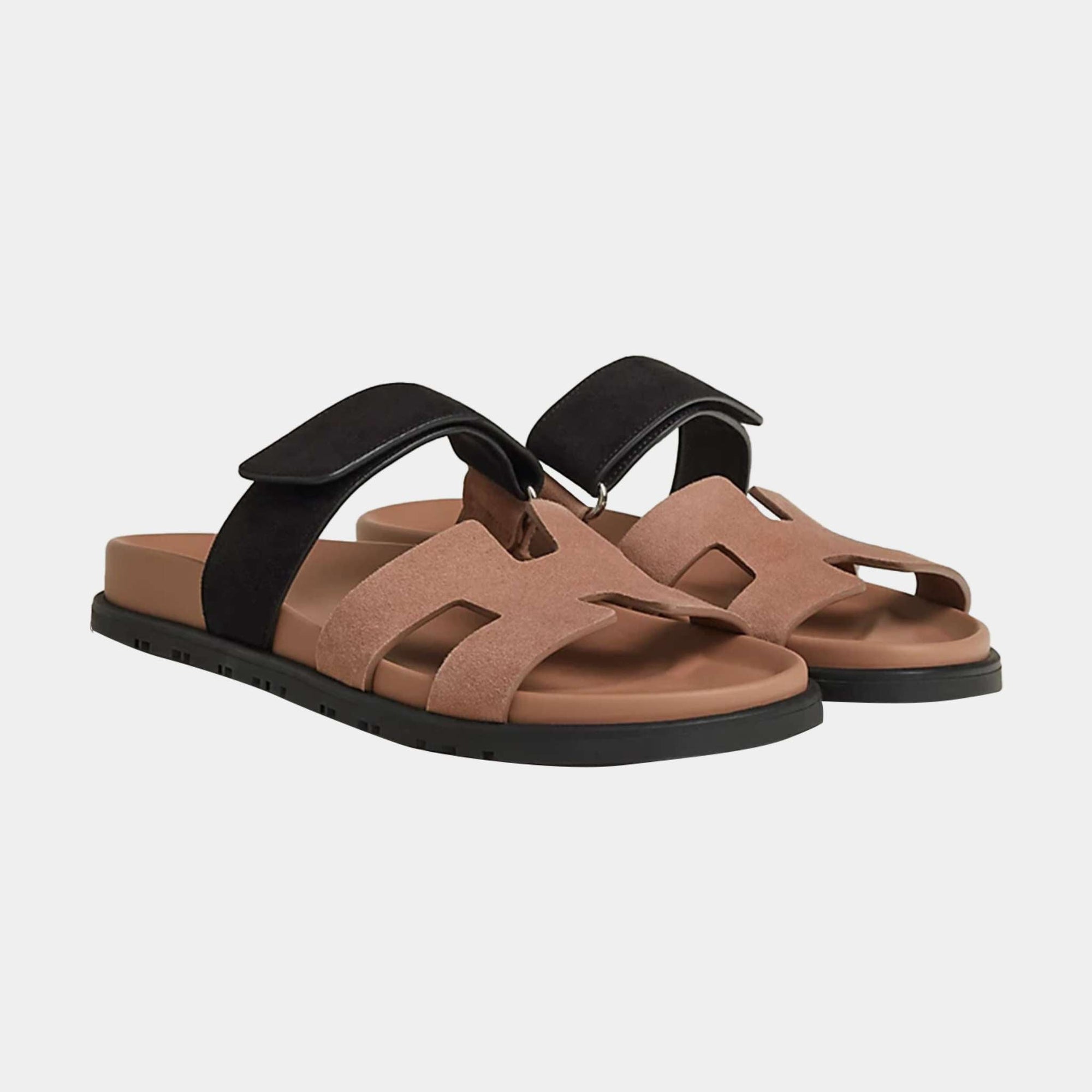 Chypre Sandal Duo Tone Suede Women Hermes оригінал – Купити в Україні – боковий вид