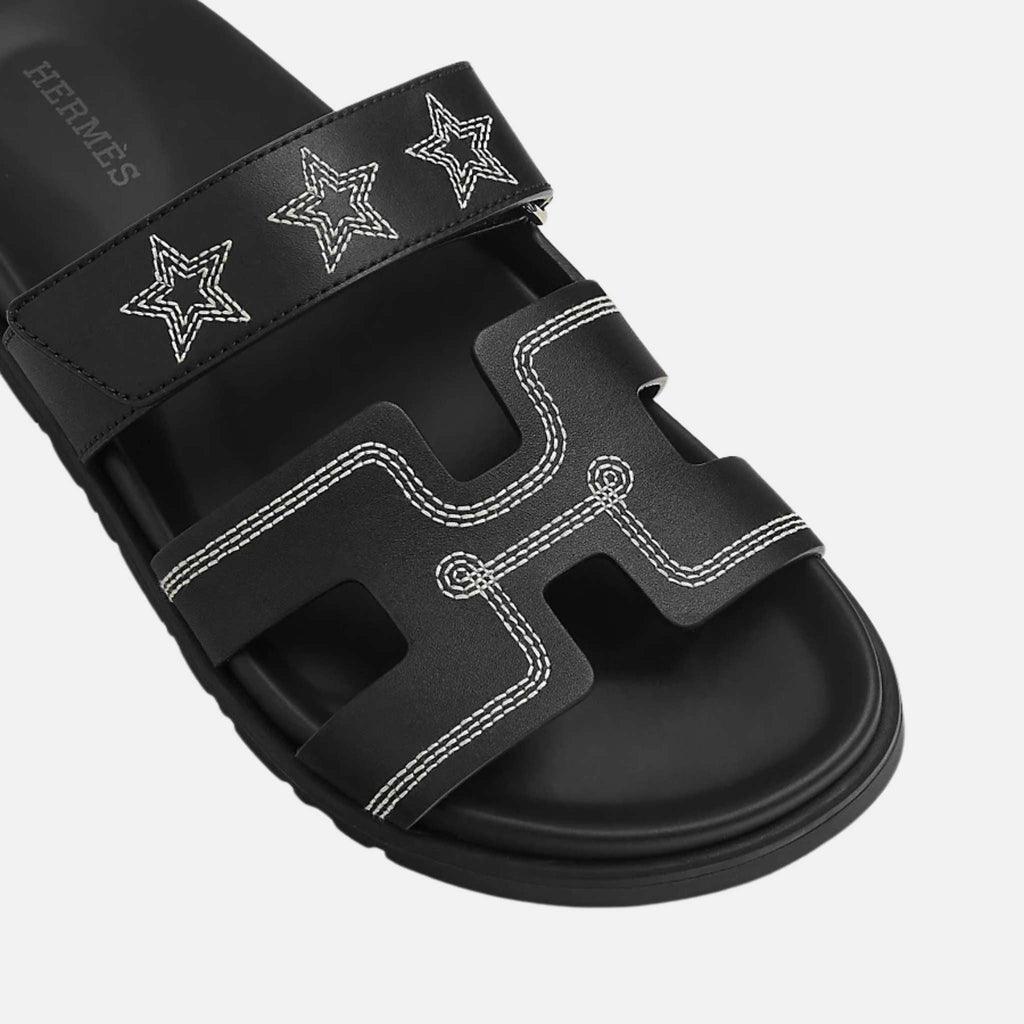 Chypre Sandal Embroidered Calfskin Stars Women Hermes – Гарантія оригінальності – детальний вид