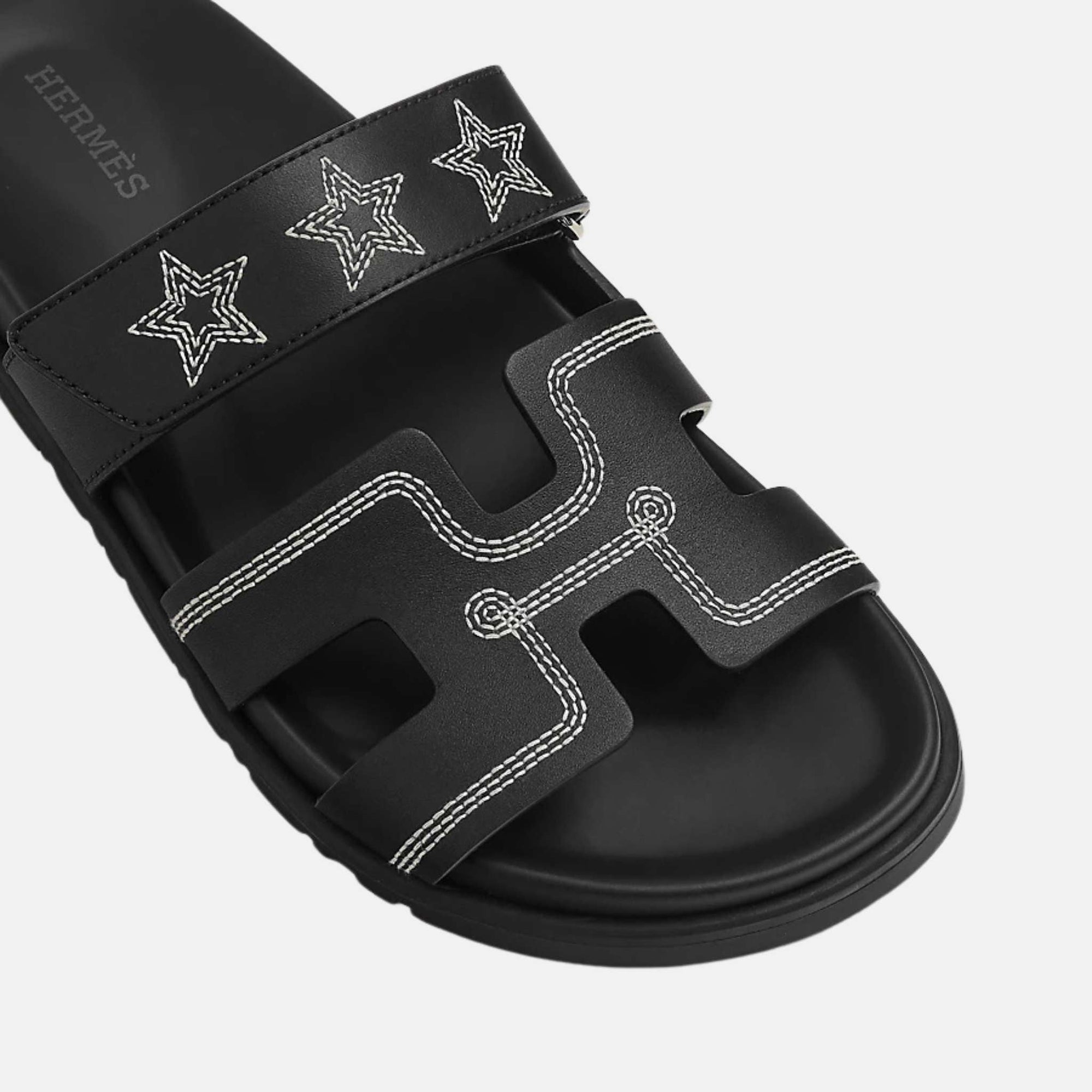 Chypre Sandal Embroidered Calfskin Stars Women Hermes – Гарантія оригінальності – детальний вид