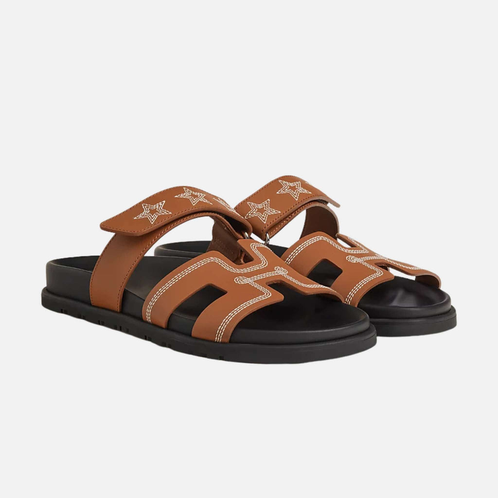 Chypre Sandal Embroidered Calfskin Stars Women Hermes – Гарантія оригінальності – збільшений вид