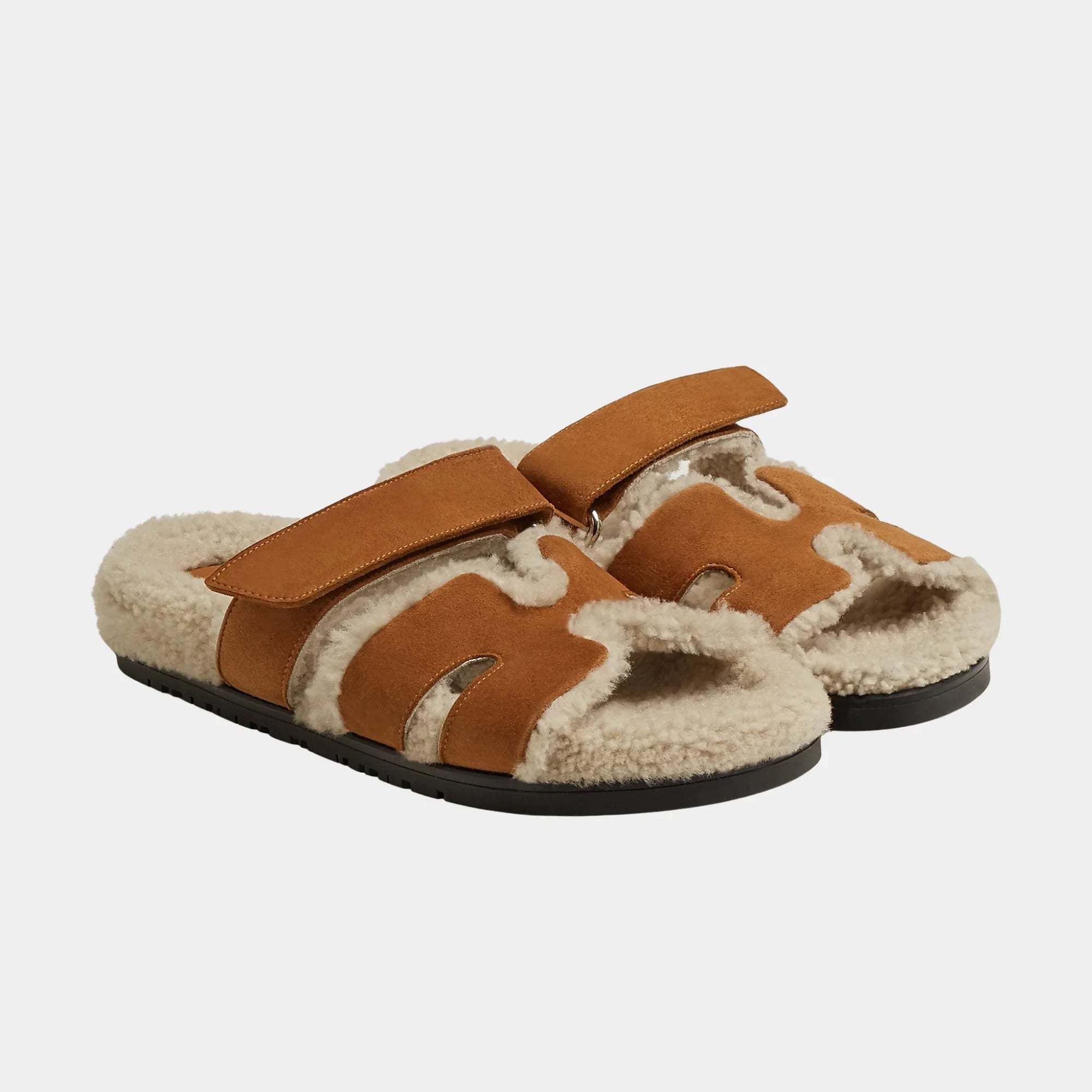 Оригінальна Chypre Sandal Suede With Shearling Women Hermes – збільшений вид
