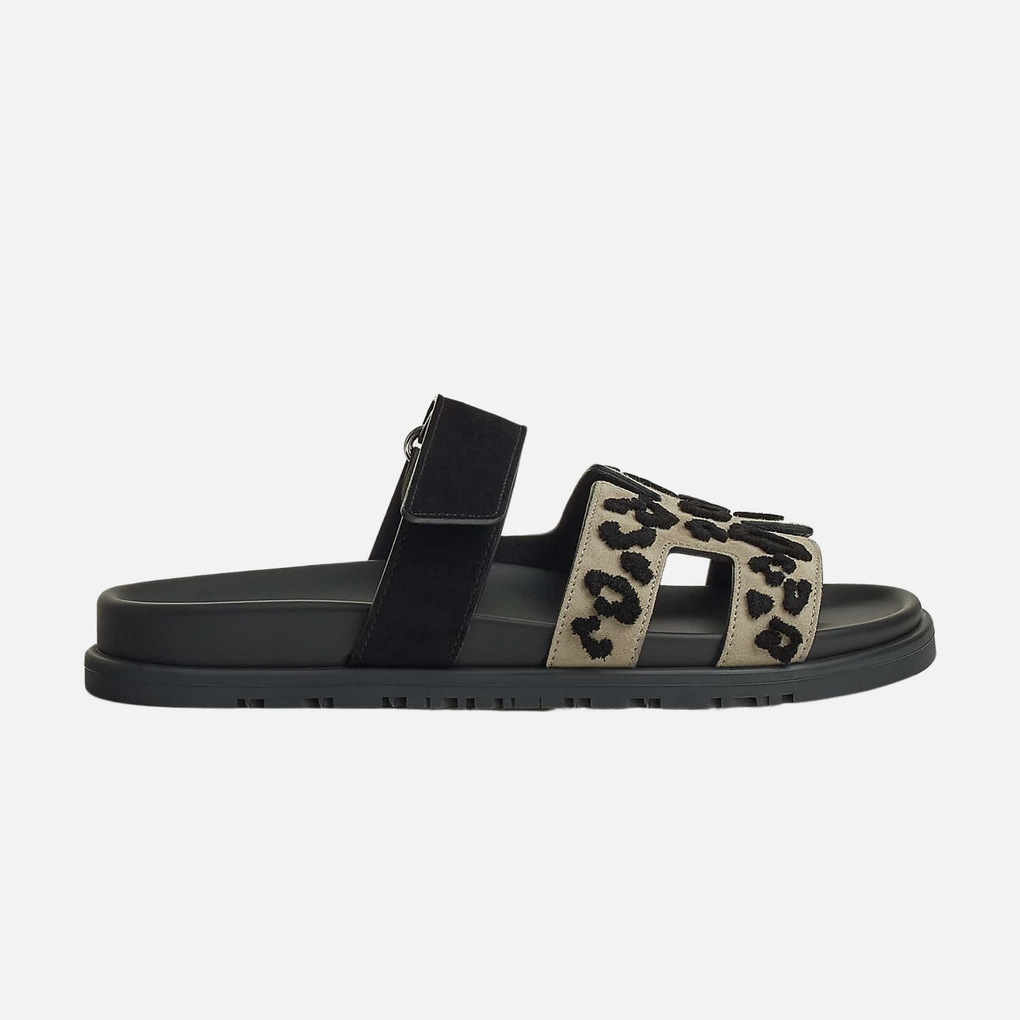 Chypre Sandal Tufted Suede Goatskin Women Hermes – Гарантія оригінальності – вид ззаду