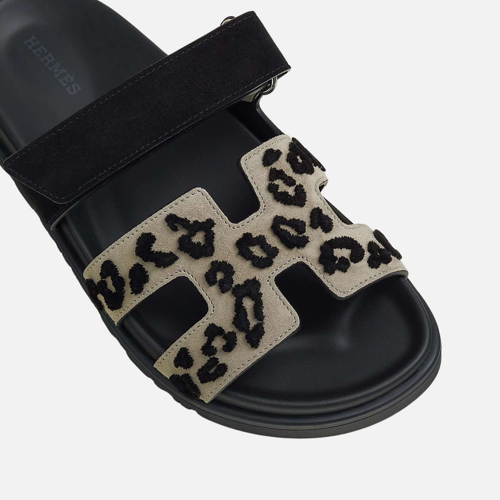 Chypre Sandal Tufted Suede Goatskin Women Hermes – Гарантія оригінальності – детальний вид