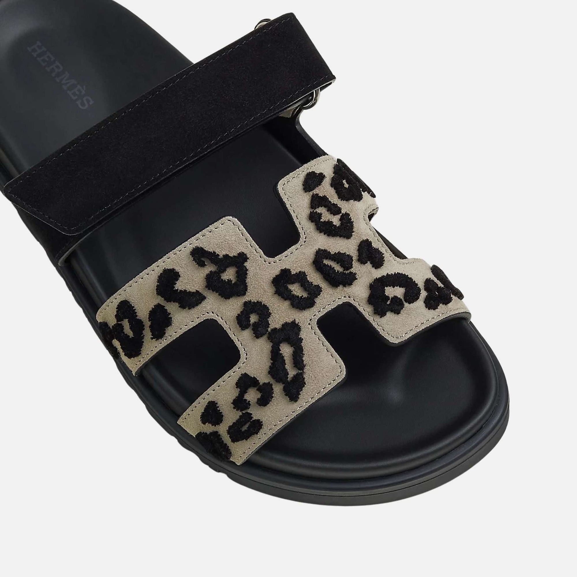 Chypre Sandal Tufted Suede Goatskin Women Hermes – Гарантія оригінальності – детальний вид
